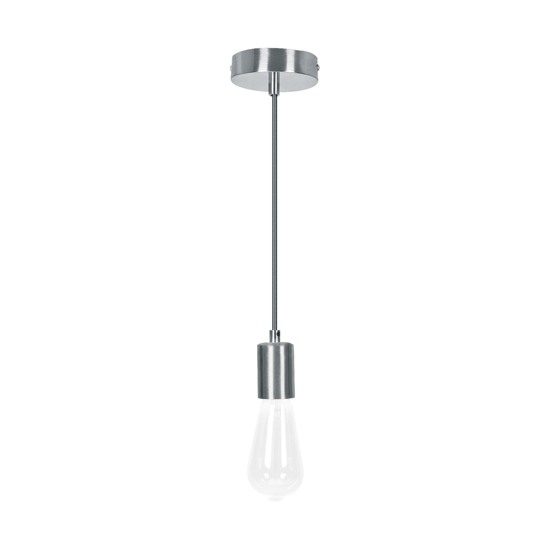 Socket colgante metálico, satín, VOLTECK