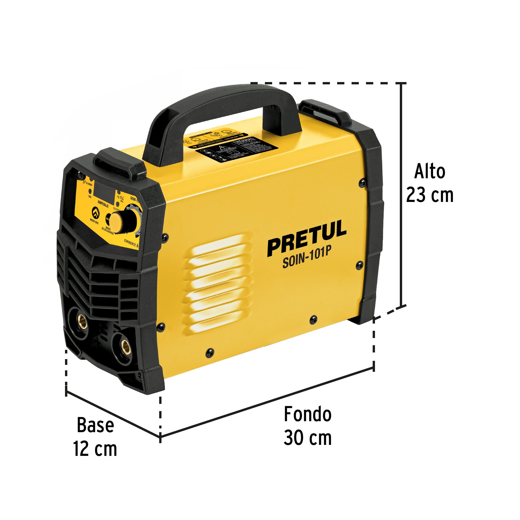 Soldadora inversora 100A, 127V, PRETUL