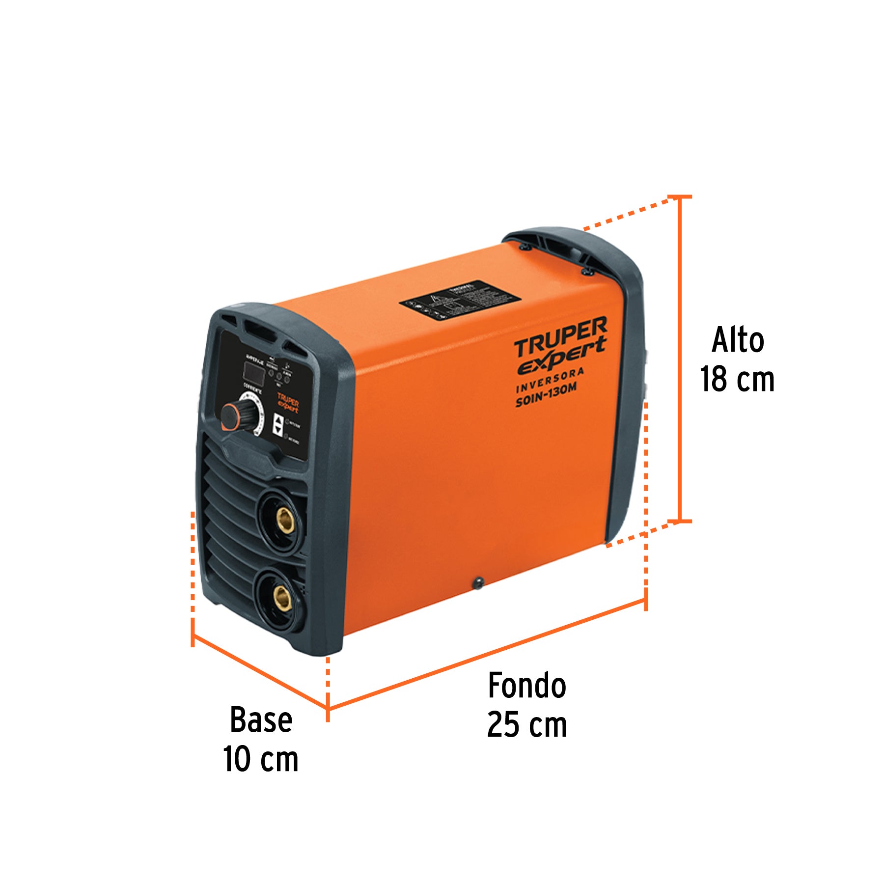 Mini soldadora inversora 130A, 127V, TRUPER EXPERT