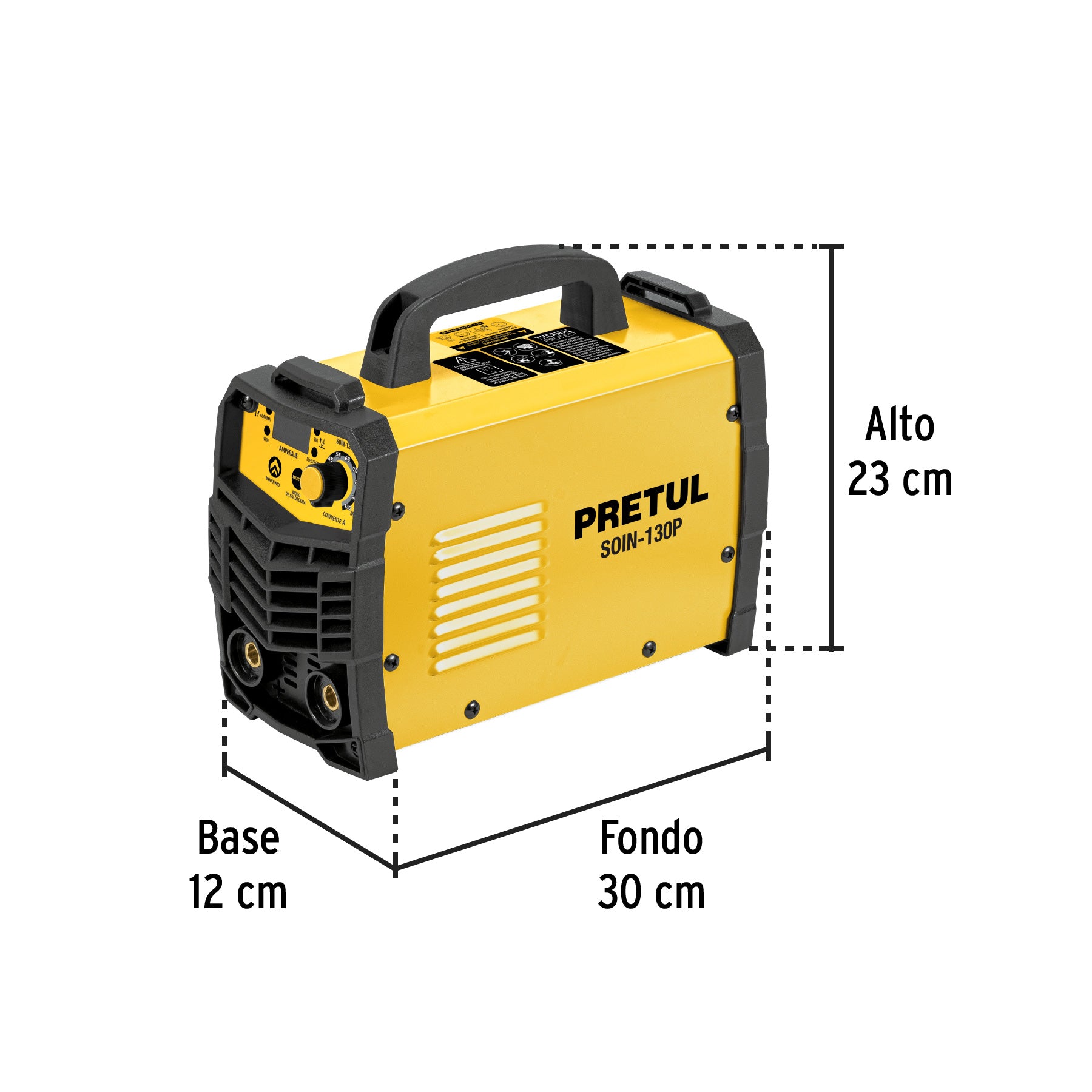 Soldadora inversora 130A, 127V, PRETUL