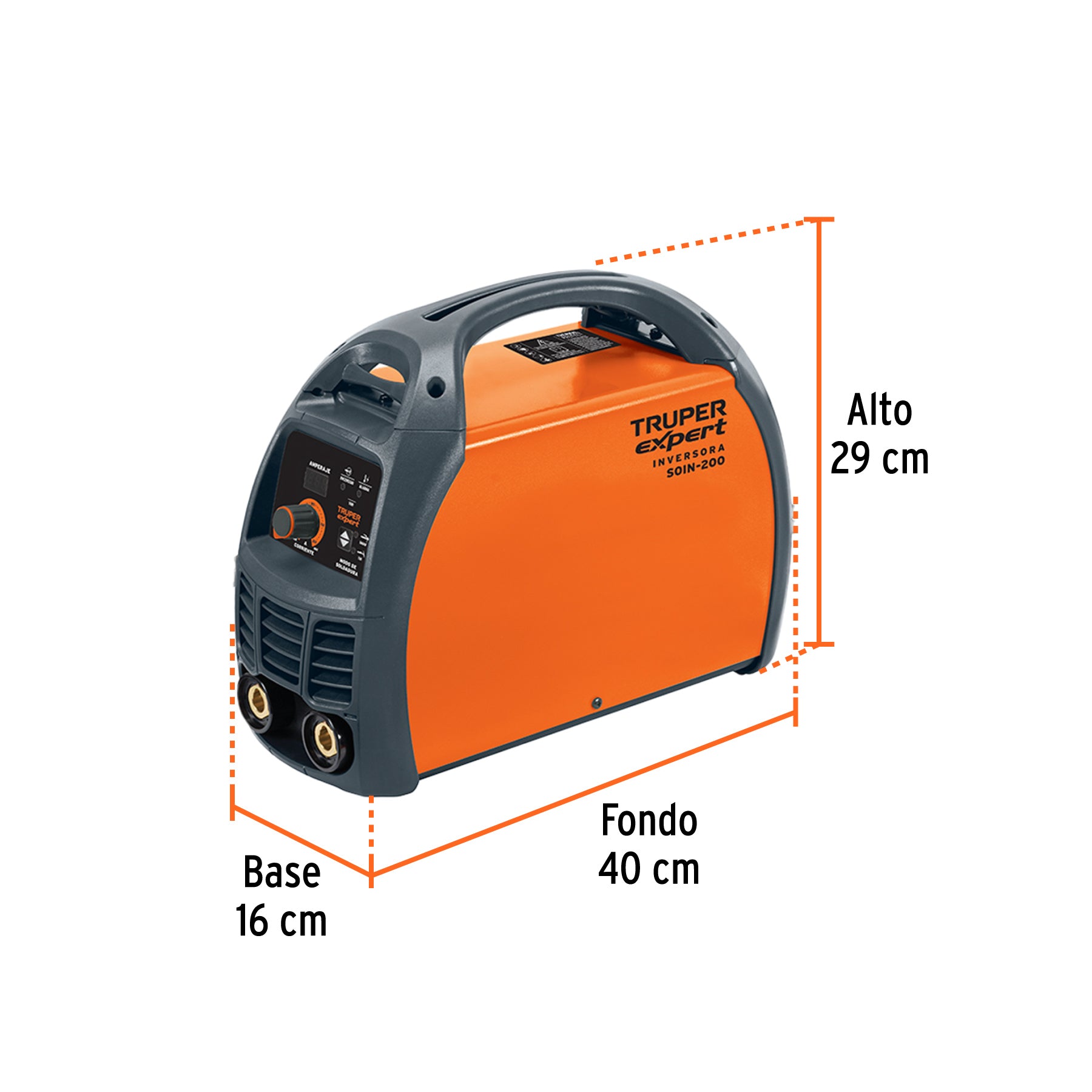 Soldadora inversora 200A, 220V, TRUPER EXPERT