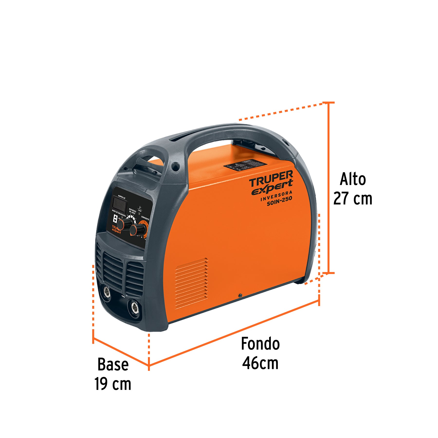 Soldadora inversora 250A, 220V, TRUPER EXPERT