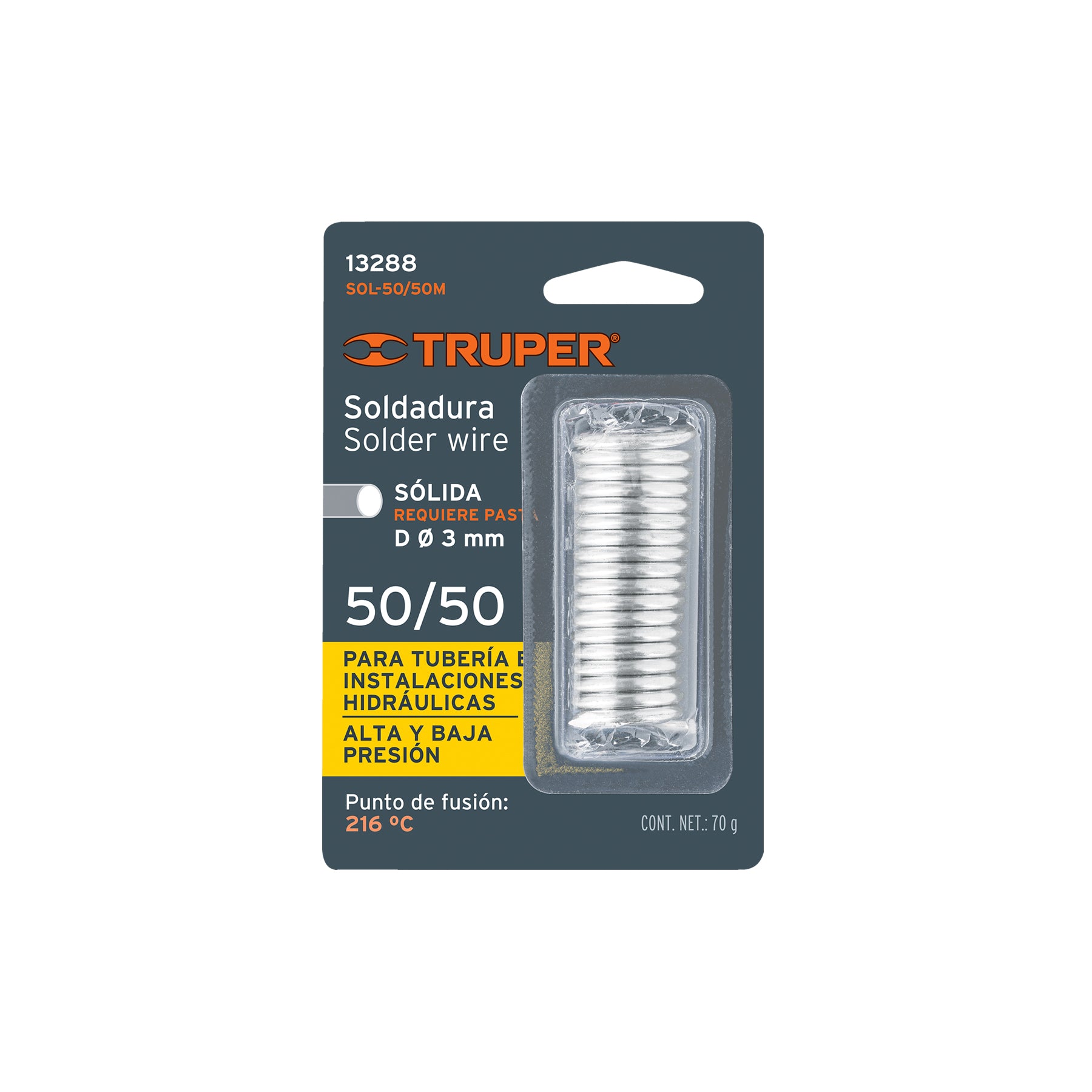 Soldadura 50/50 para tubería hidráulica, 70 g, SOLDAKLIN