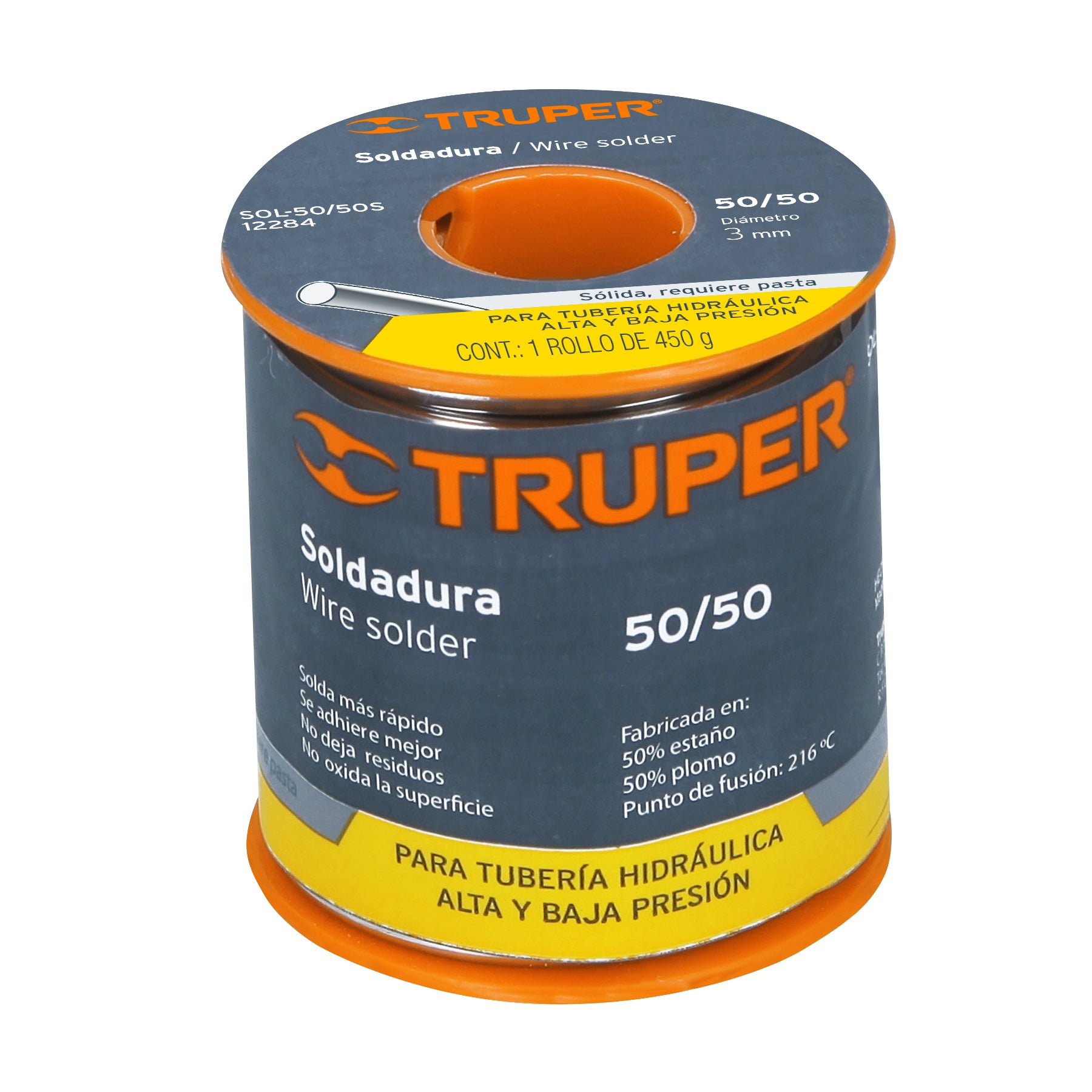 Soldadura 50/50 para tubería hidráulica, 450 g, SOLDAKLIN