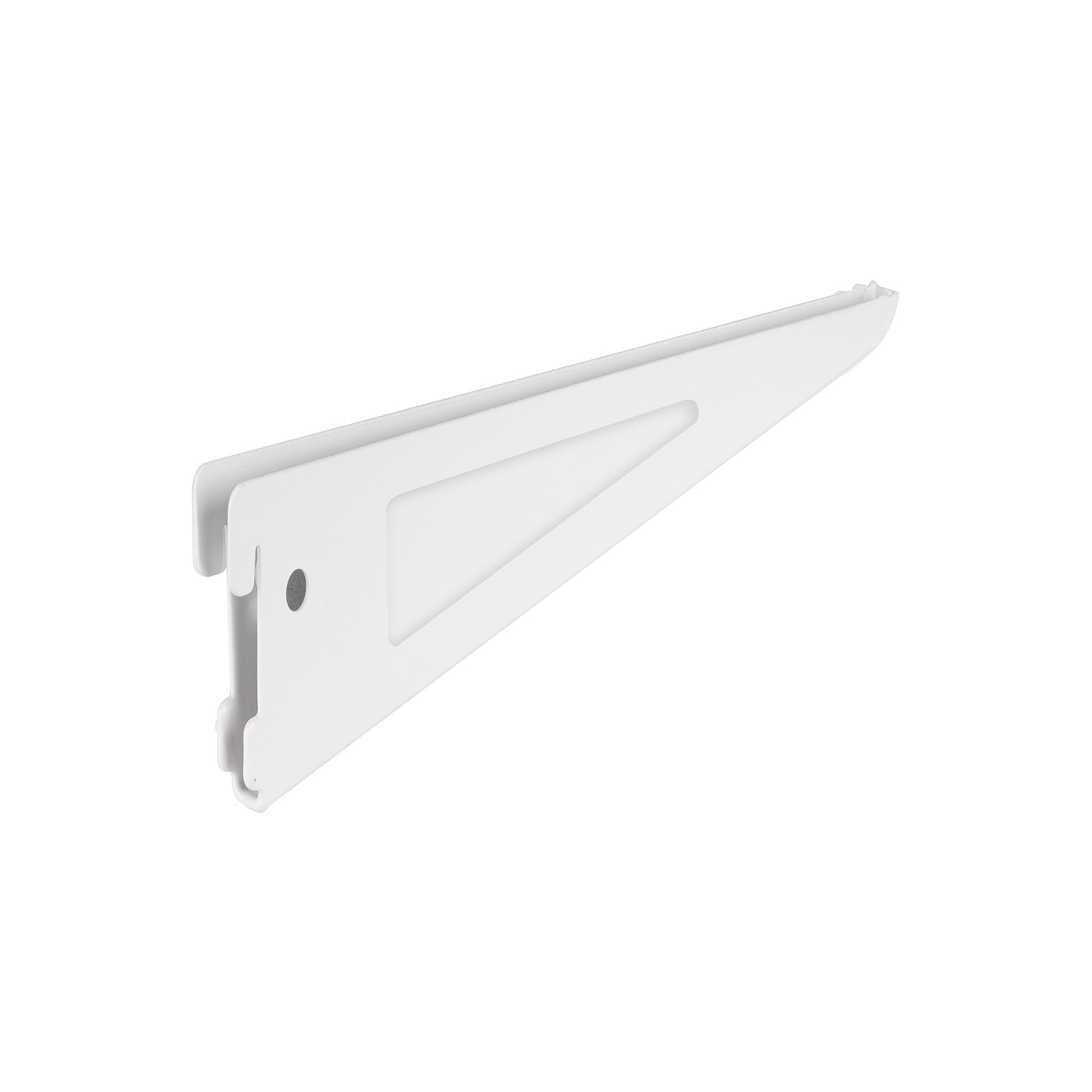 Ménsula plana blanca para cremallera doble, 22cm, FIERO