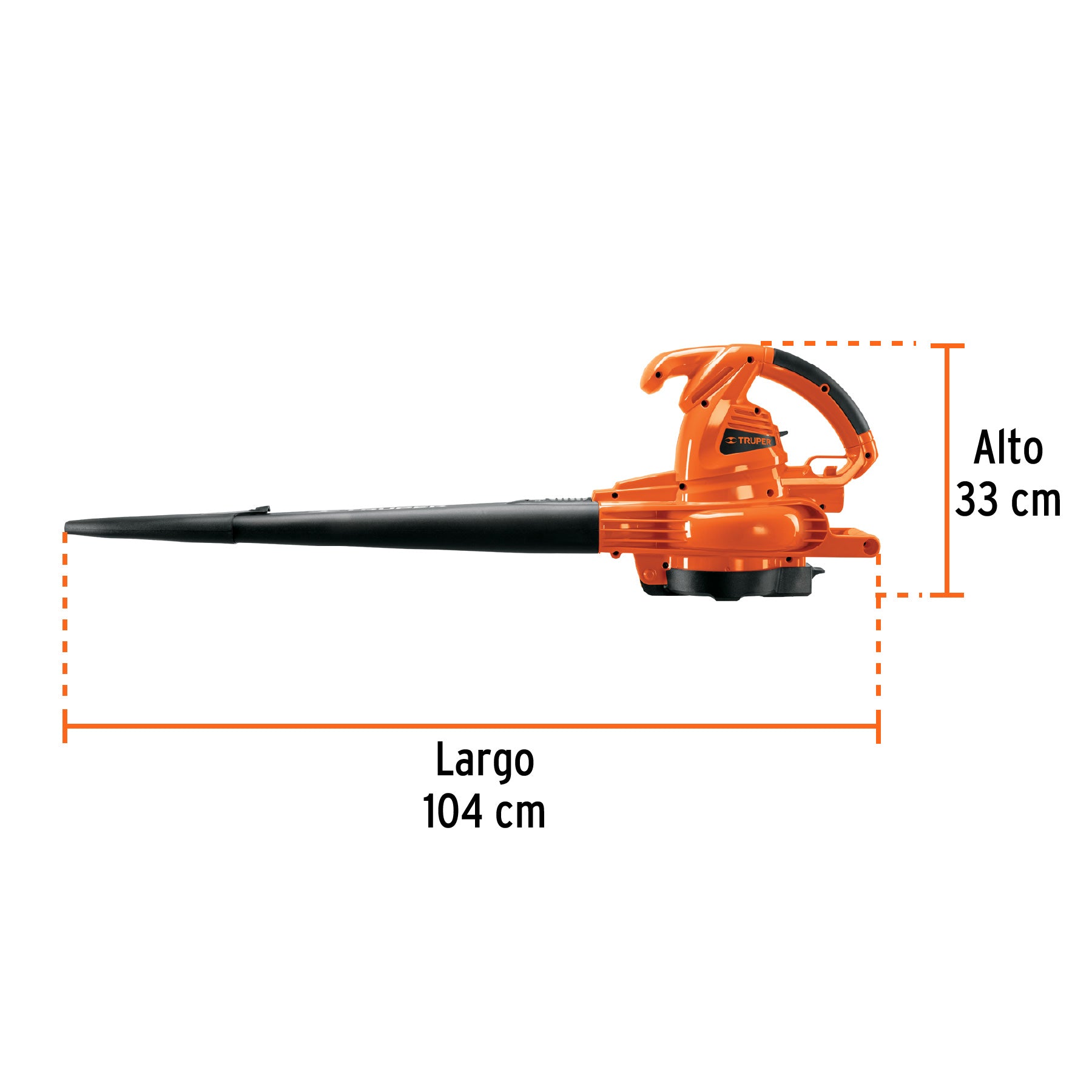 Sopladora/Aspiradora 1,440 W, con bolsa recolectora, TRUPER
