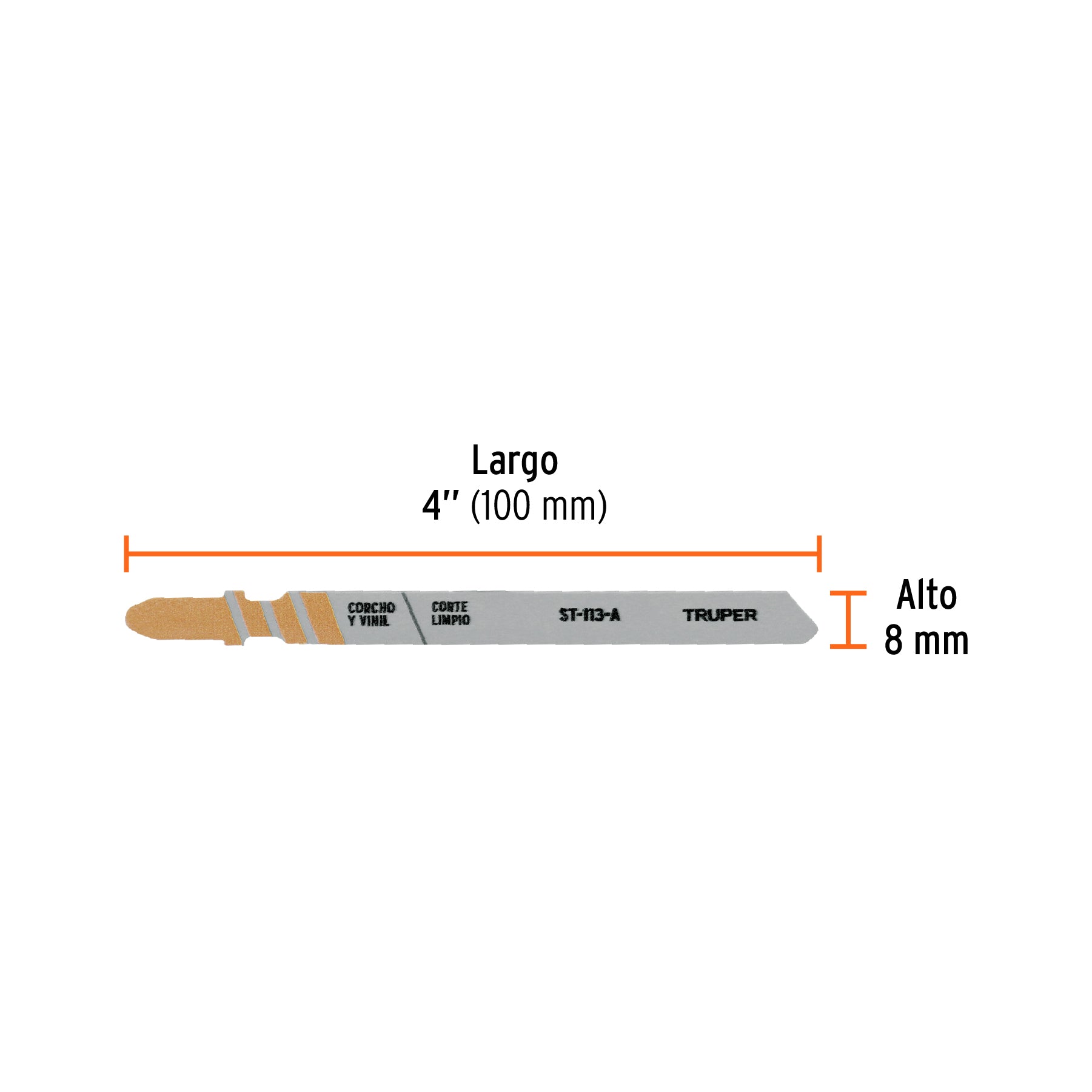 Blíster 5 seguetas T, cuchilla HCS, para material suave