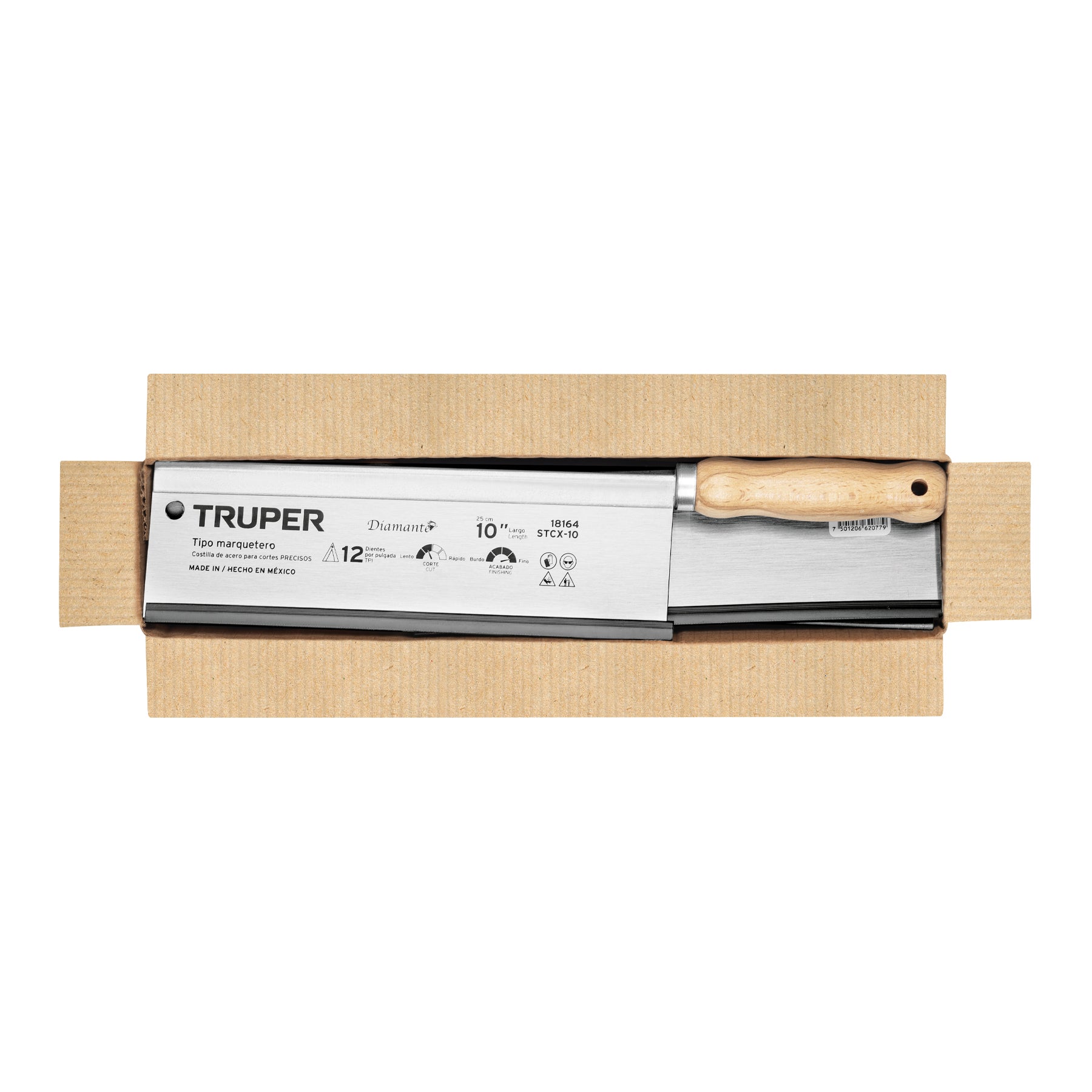 Serrucho tipo marquetero 10", 12 DPP, TRUPER