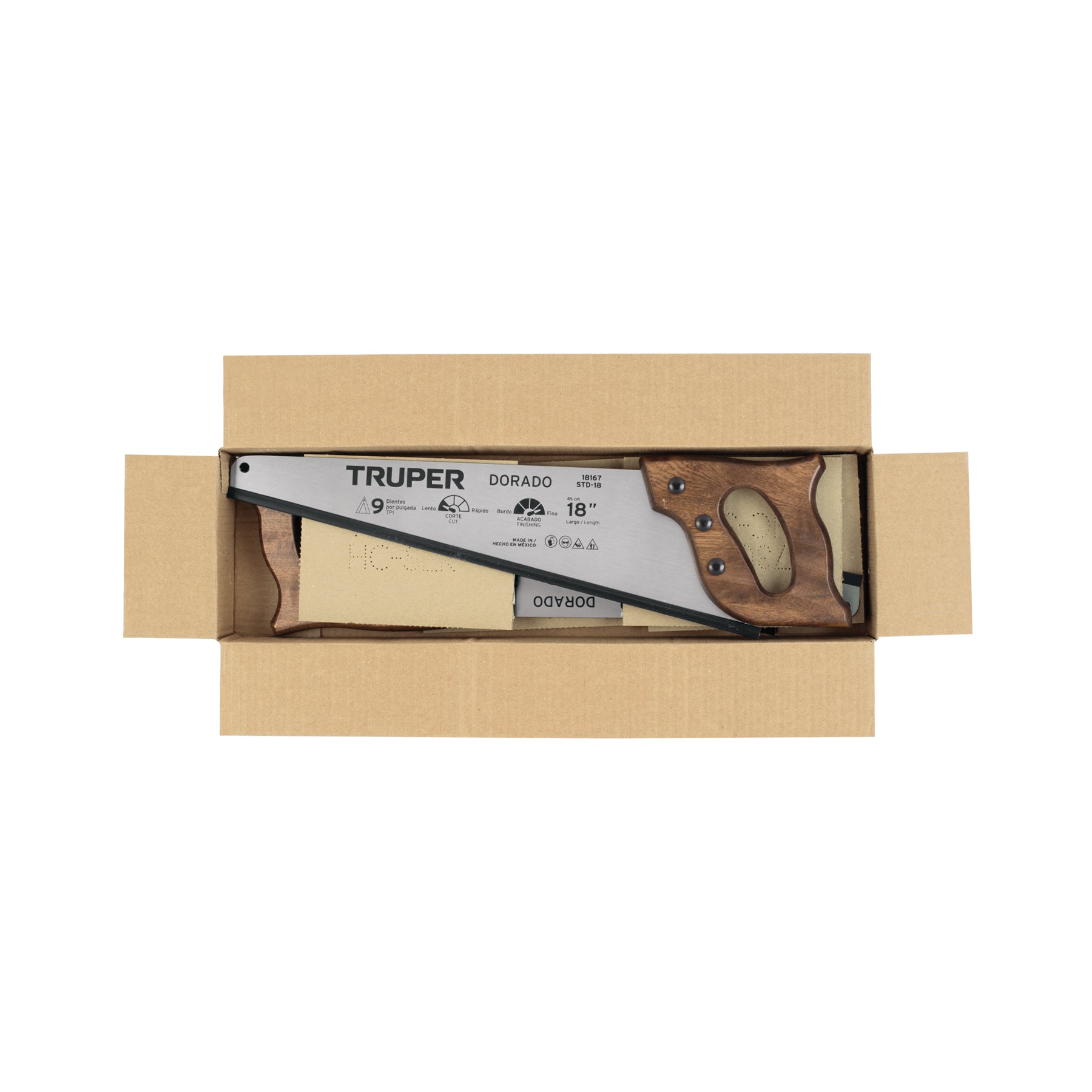 Serrucho 18" Dorado, 9 DPP, TRUPER