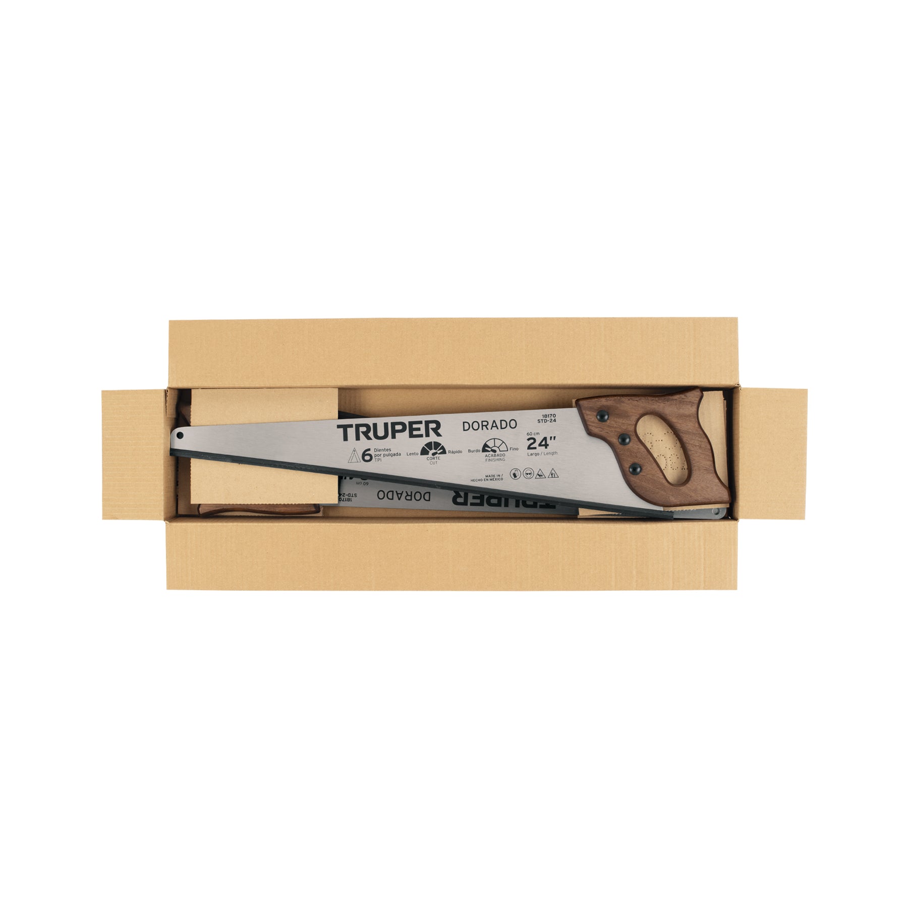 Serrucho 24" Dorado, 6 DPP, TRUPER