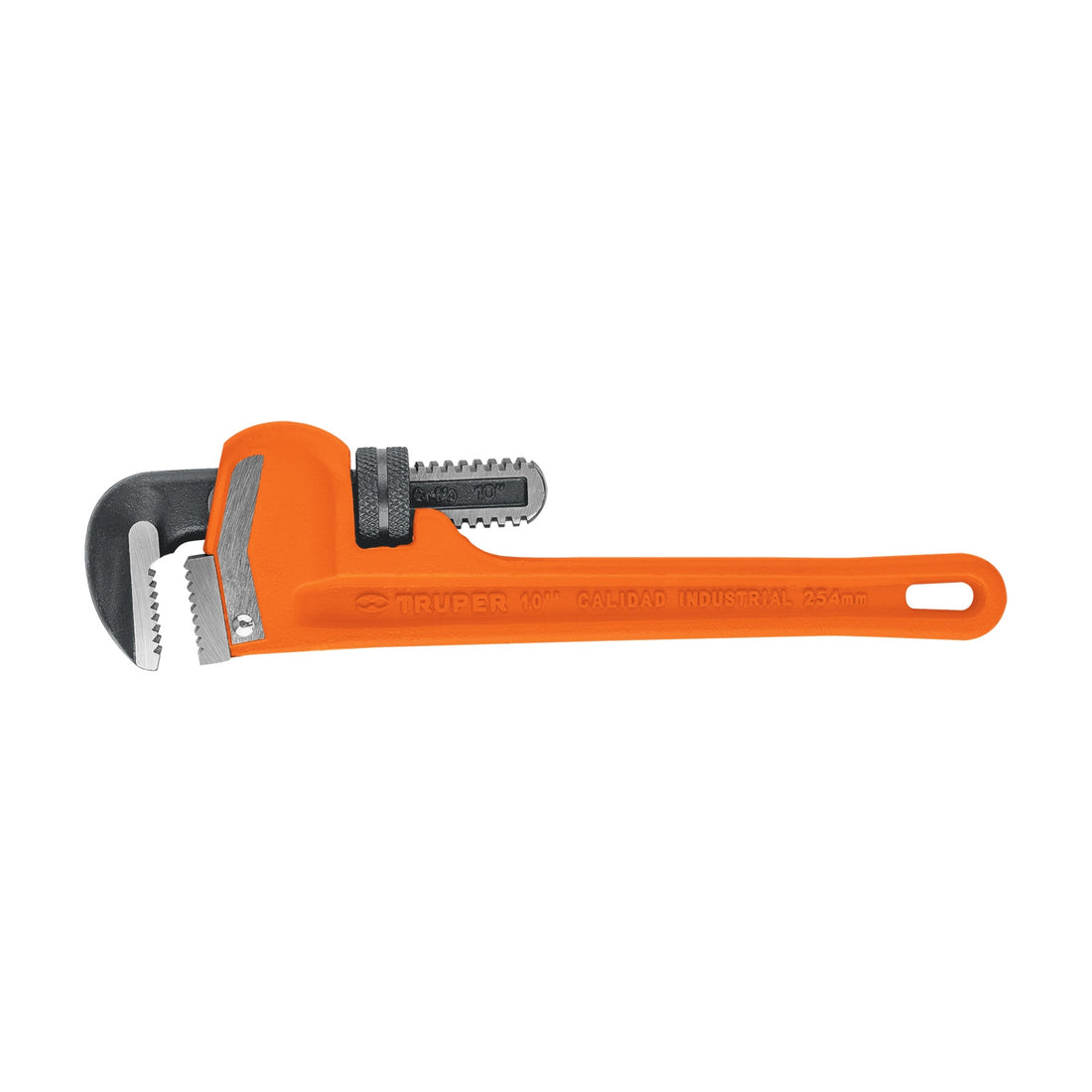 Llave stilson 10" cuerpo robusto de hierro dúctil, TRUPER