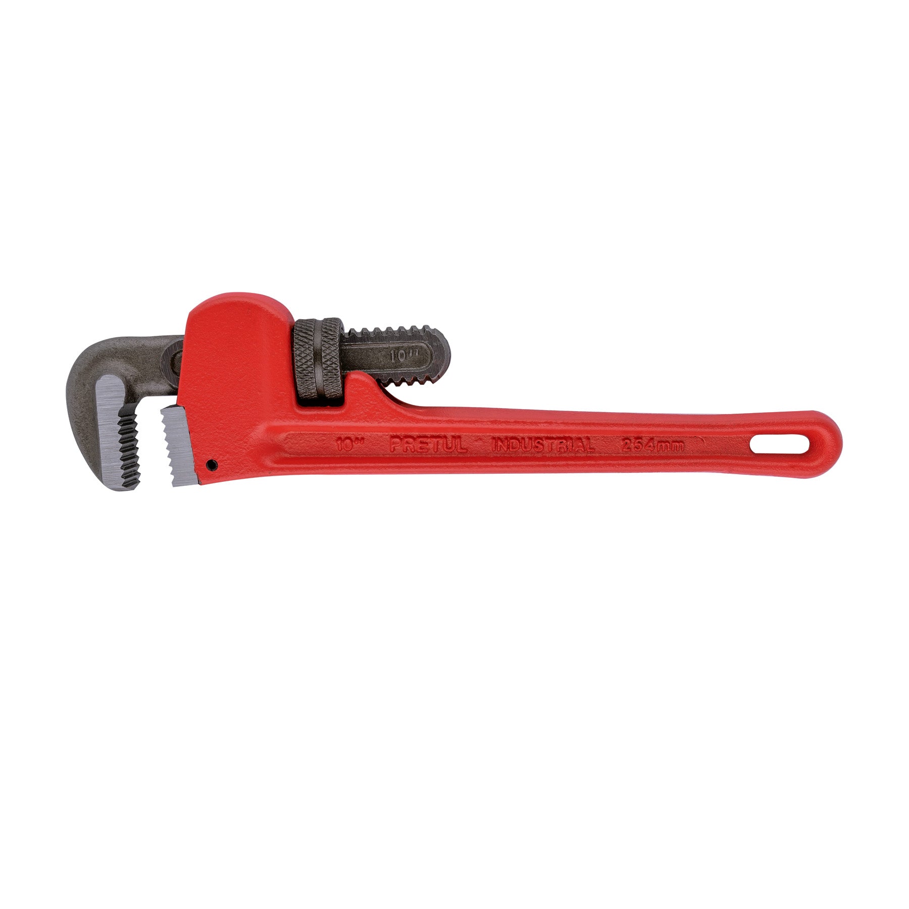 Llave stilson 10" cuerpo de hierro maleable, PRETUL