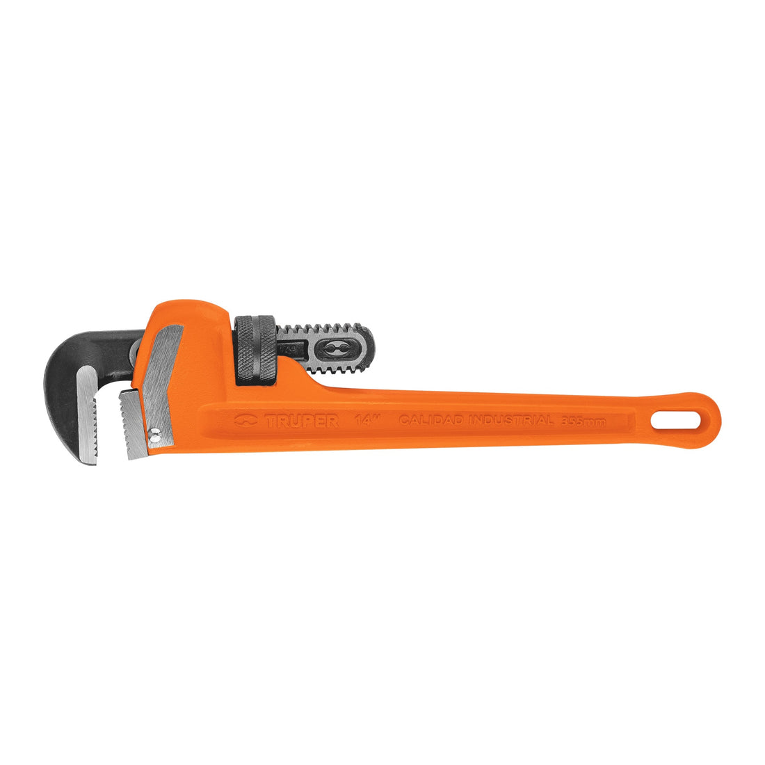 Llave stilson 14" cuerpo robusto de hierro dúctil, TRUPER