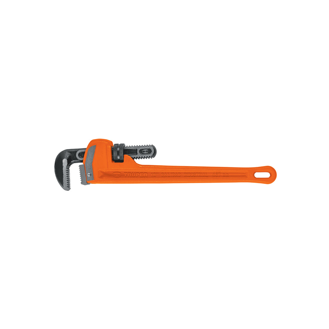 Llave stilson 18" cuerpo robusto de hierro dúctil, TRUPER