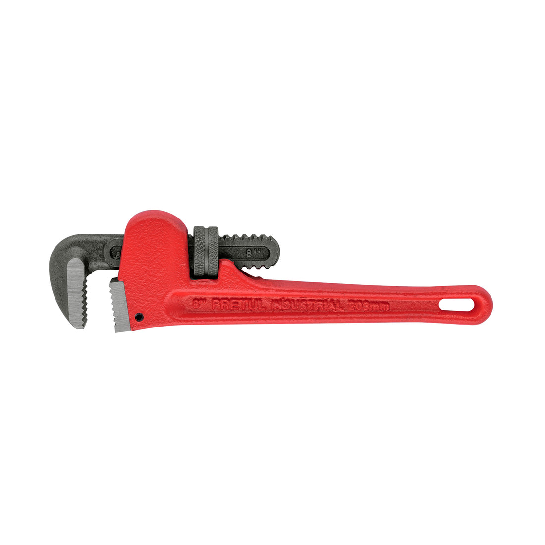 Llave stilson 8" cuerpo de hierro maleable, PRETUL