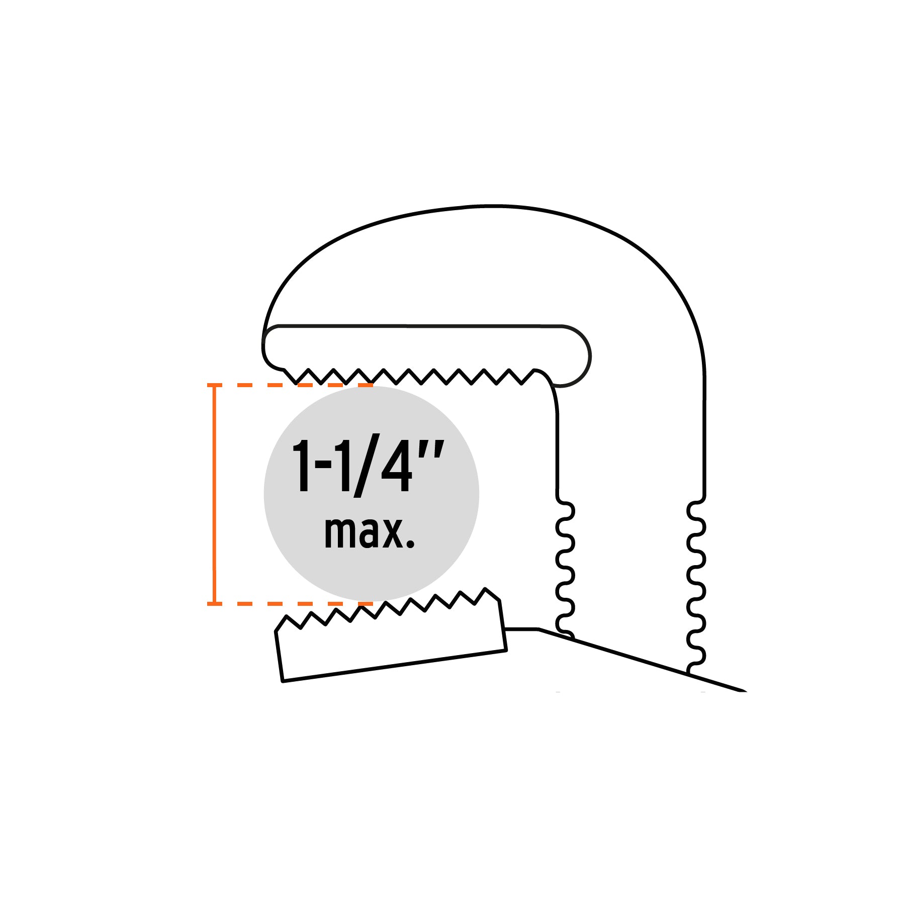 Llave stilson 12" cuerpo de aluminio, TRUPER