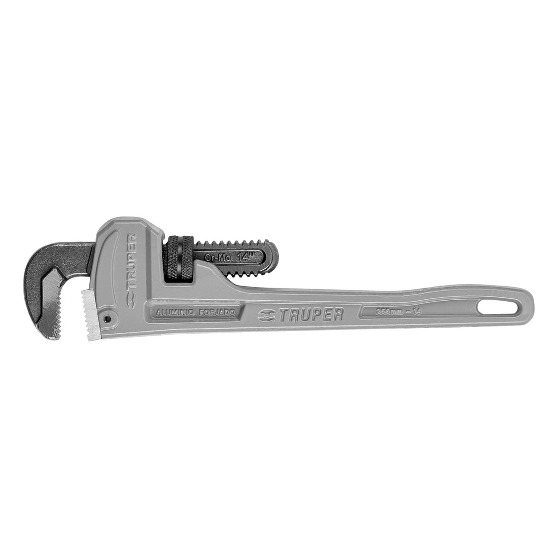 Llave stilson 14" cuerpo de aluminio, TRUPER
