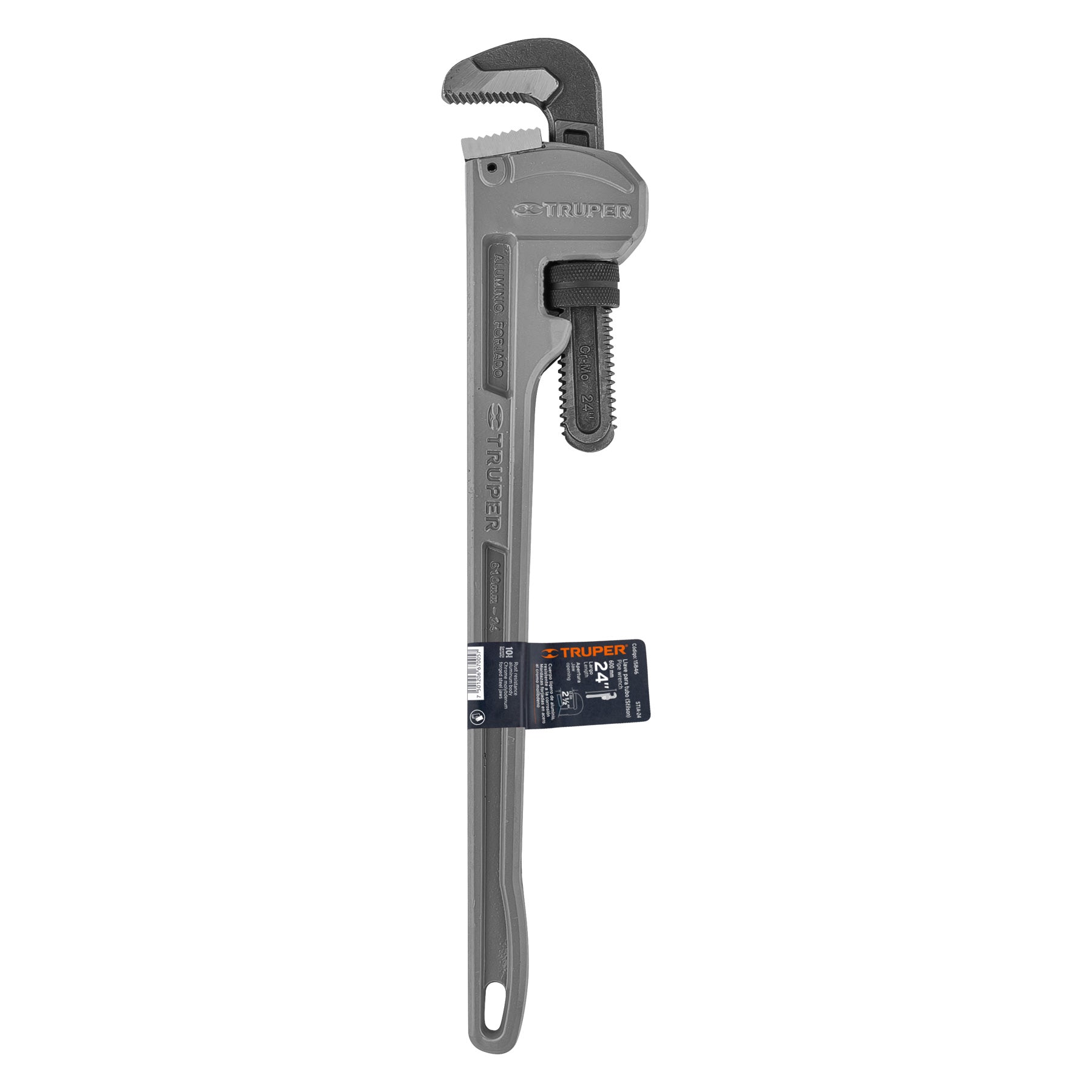 Llave stilson 24" cuerpo de aluminio, TRUPER