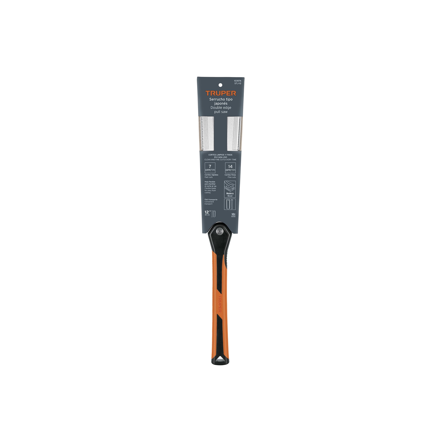 Serrucho tipo japonés de 12" mango comfort grip, TRUPER
