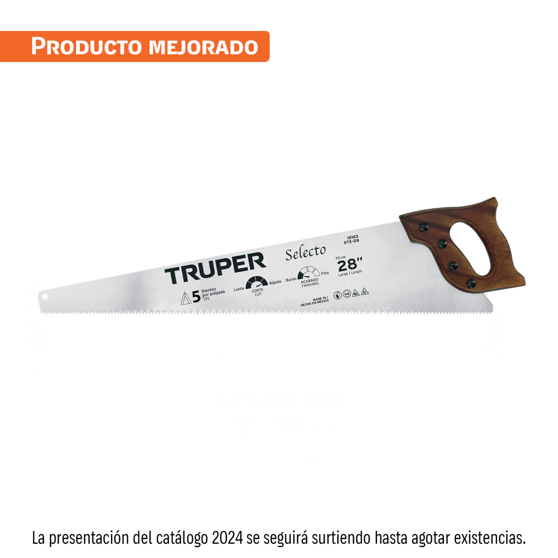 Serrucho 28", Selecto, 5 DPP, TRUPER