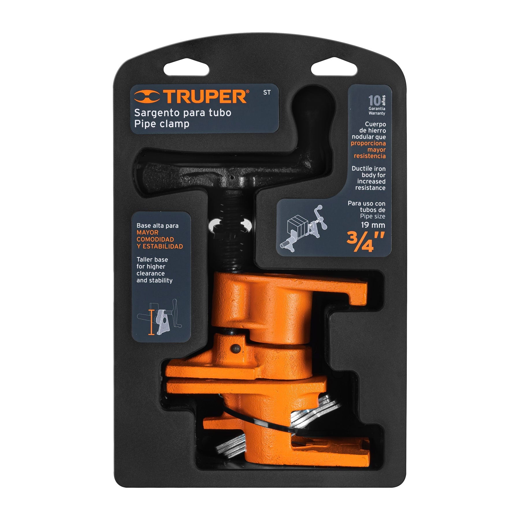 Sargento de tubo 3/4", TRUPER