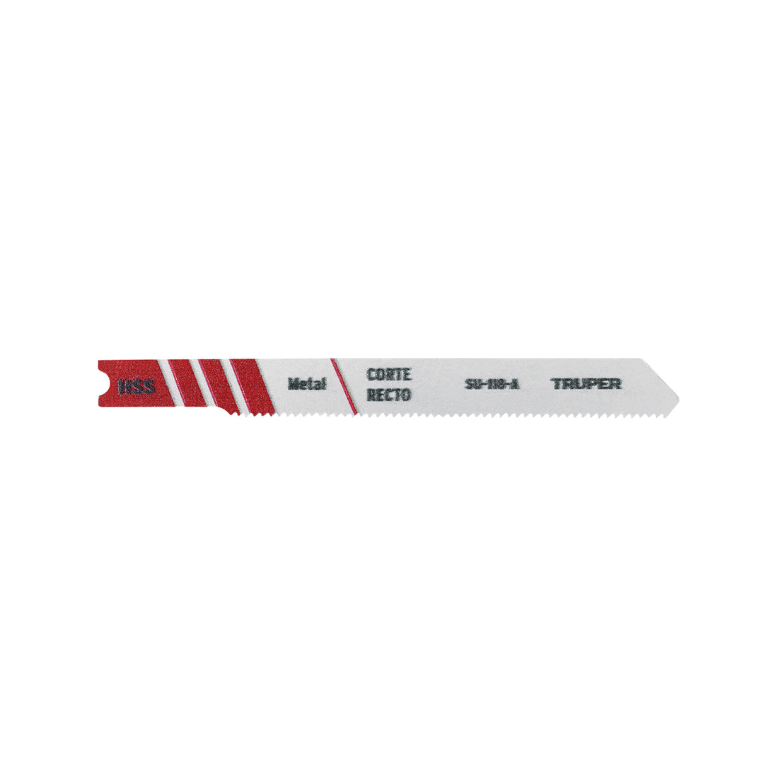 Blíster con 5 seguetas 24 DPP zanco "U" corte recto metal