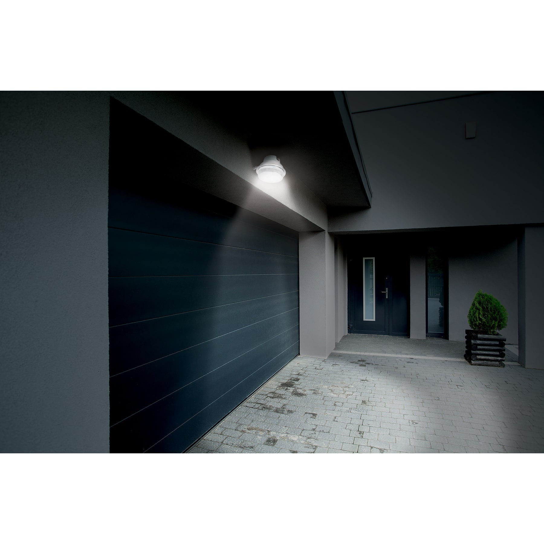Luminario suburbano de LED 20 W con sensor de luz, VOLTECK