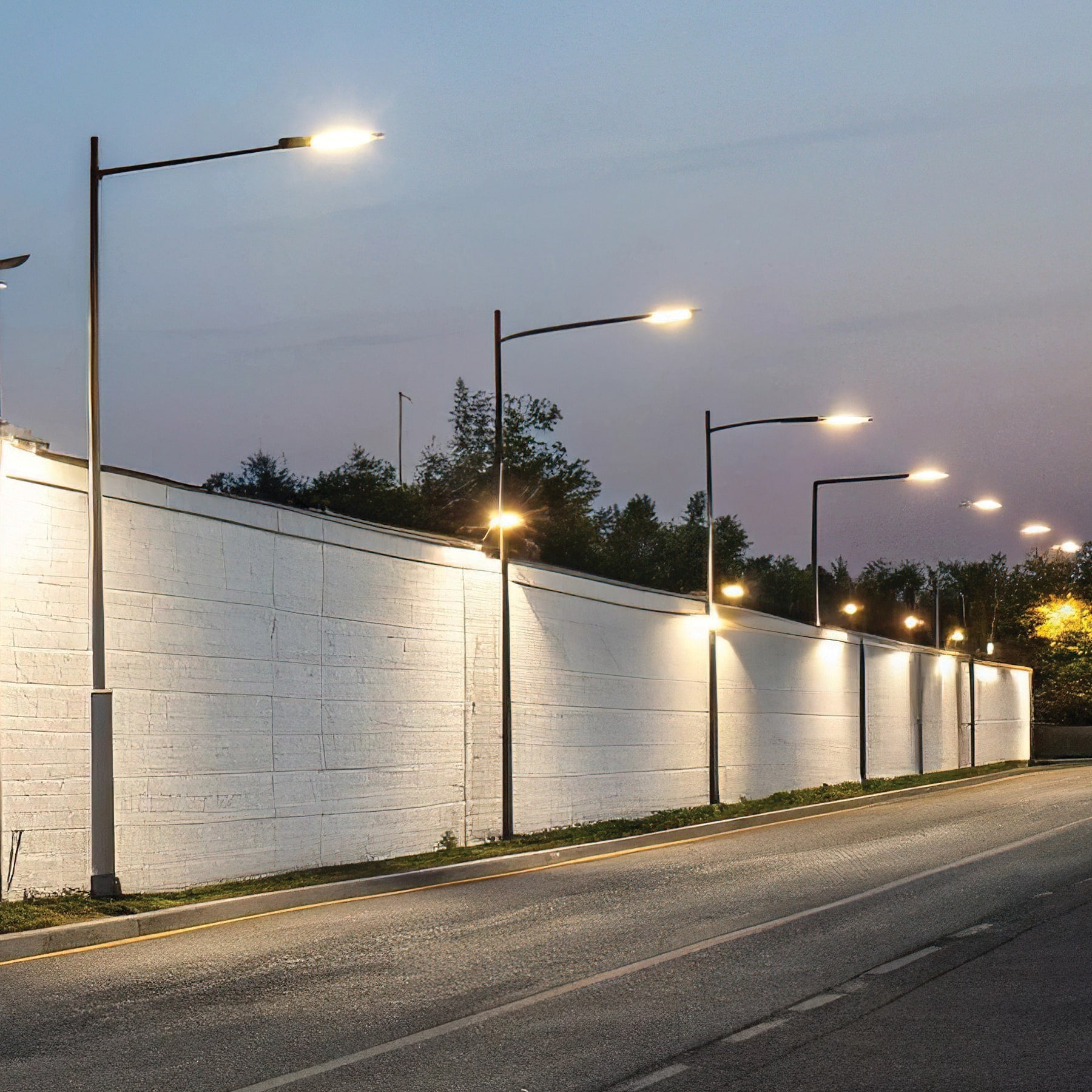 Luminario suburbano LED 120 W 6500 K, sensor de luz, VOLTECK