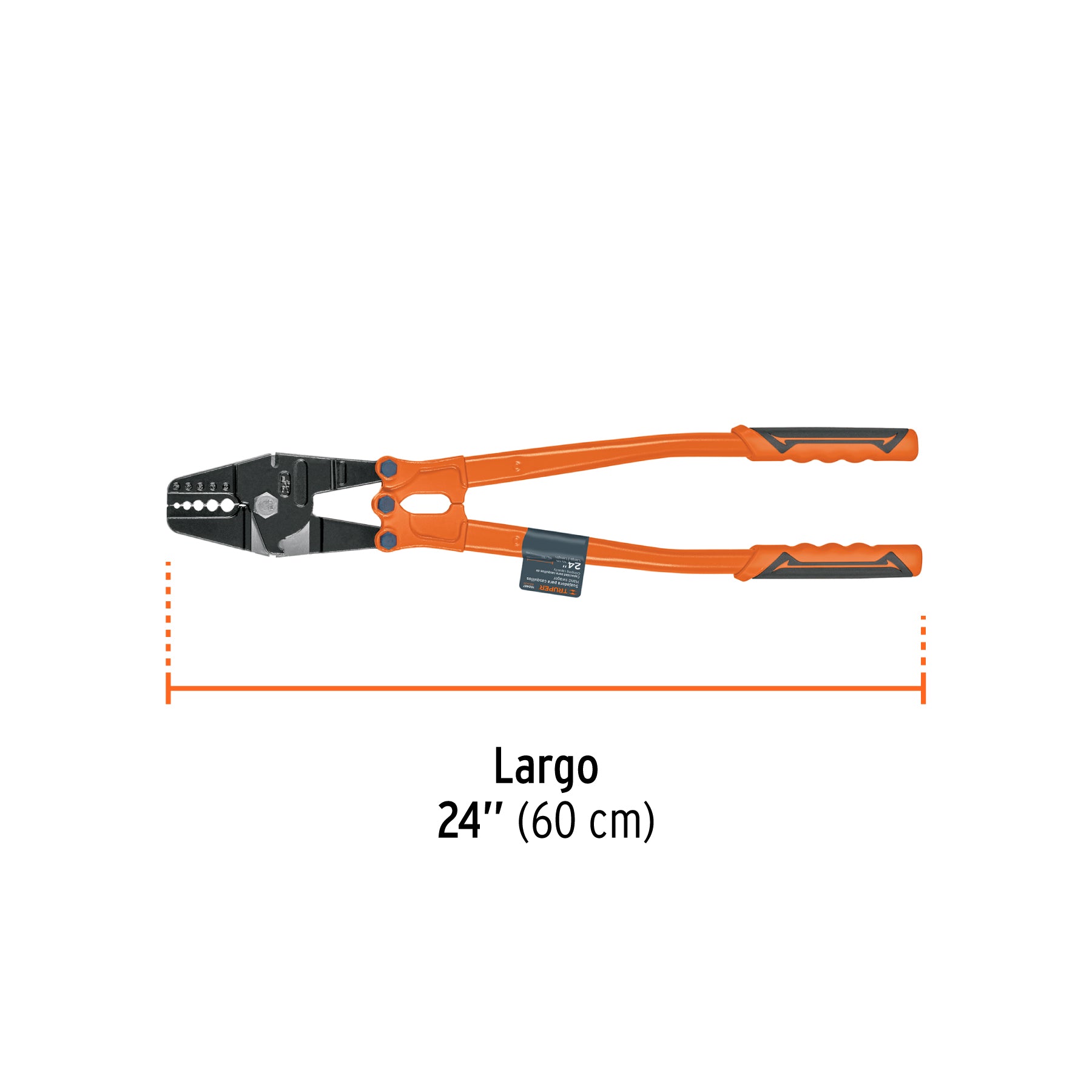 Suajadora 24" para casquillos con cortador de cable, TRUPER