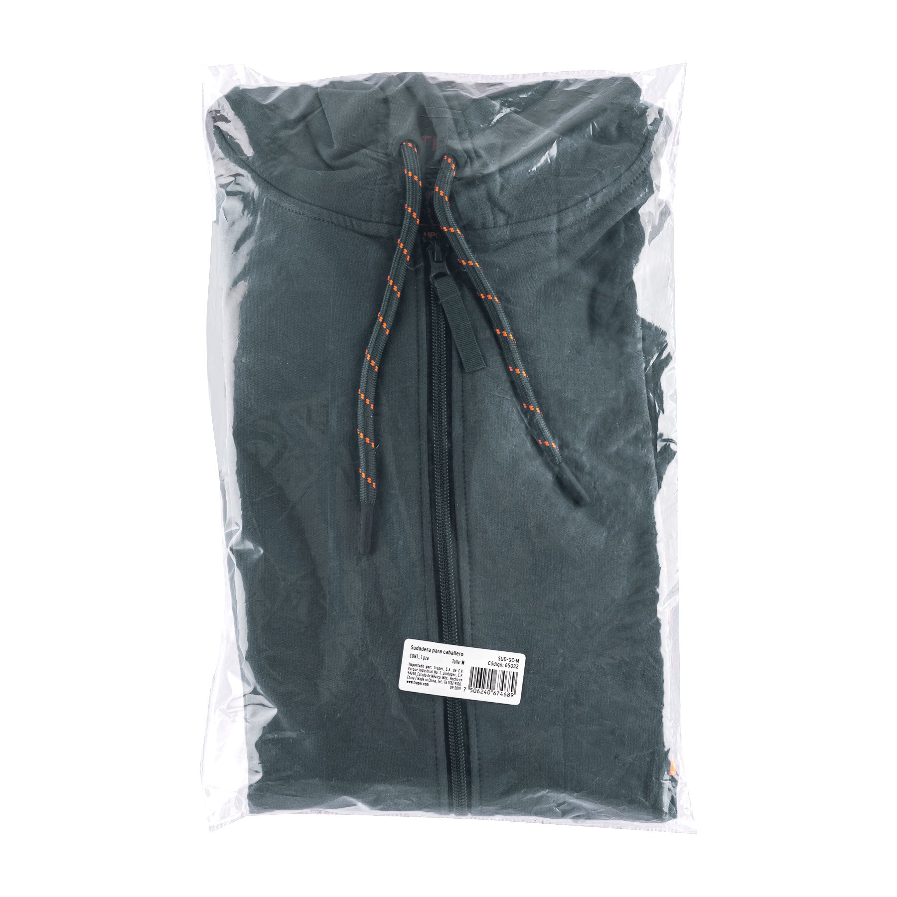 Sudadera gris para caballero, talla M, TRUPER