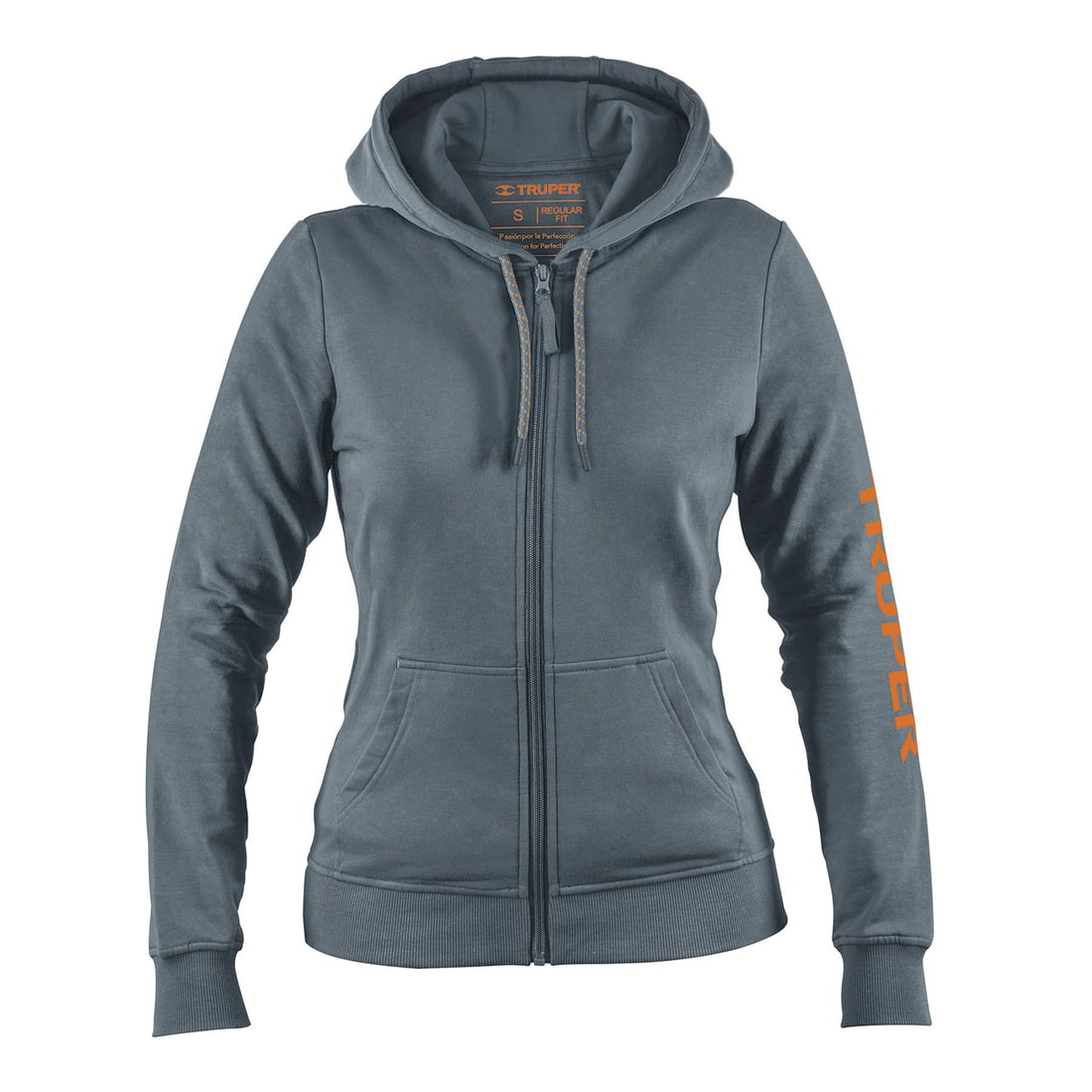 Sudadera gris para dama, talla CH, TRUPER