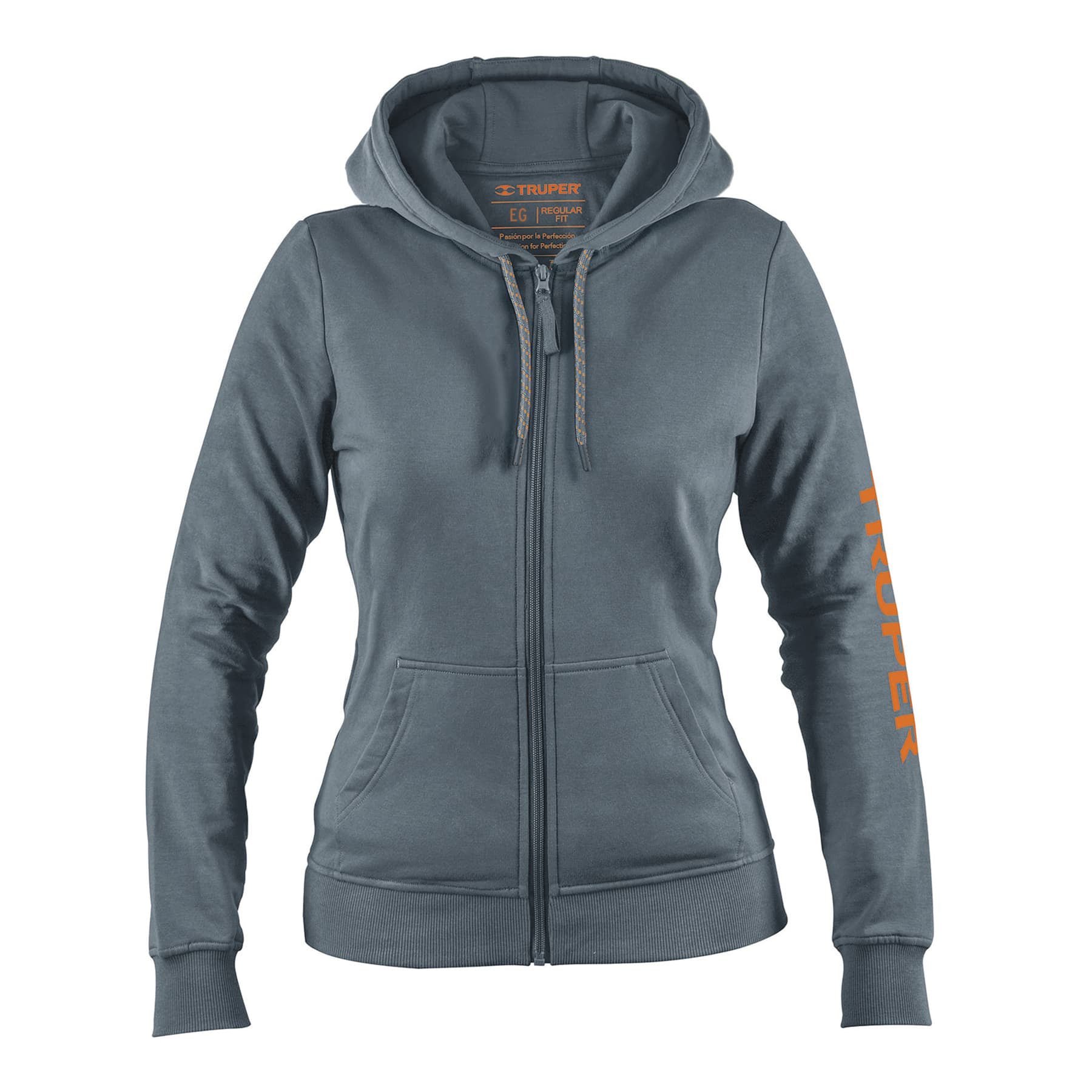 Sudadera gris para dama, talla EG, TRUPER