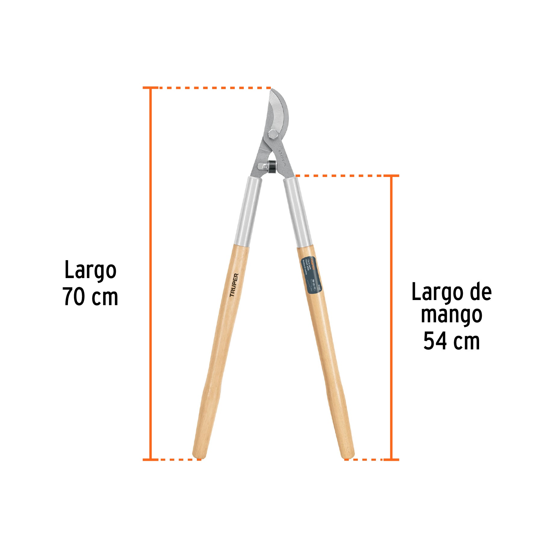 Tijera para ramas 70 cm, Classic, mangos de madera, TRUPER