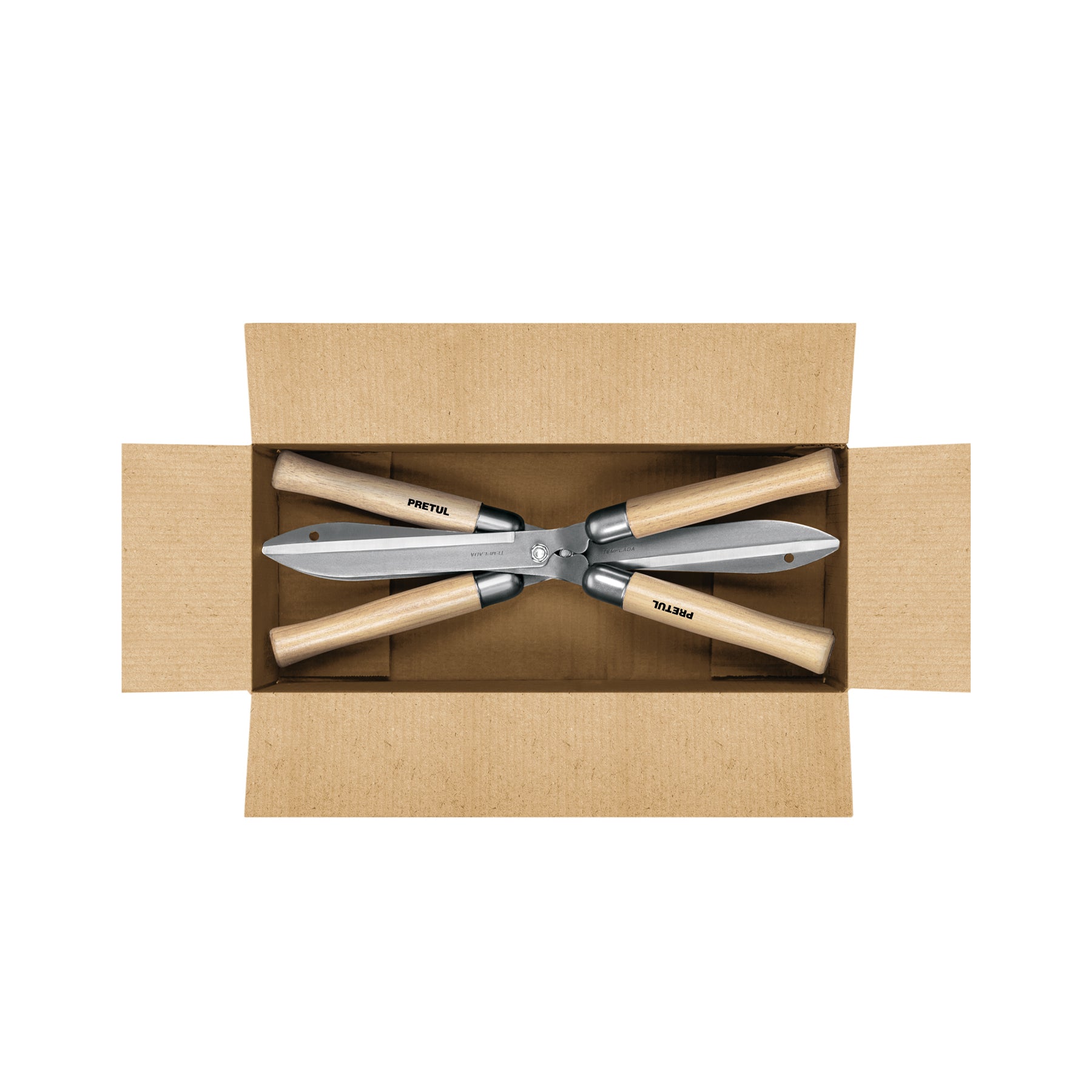 Tijera para poda 49 cm, mangos de madera, PRETUL