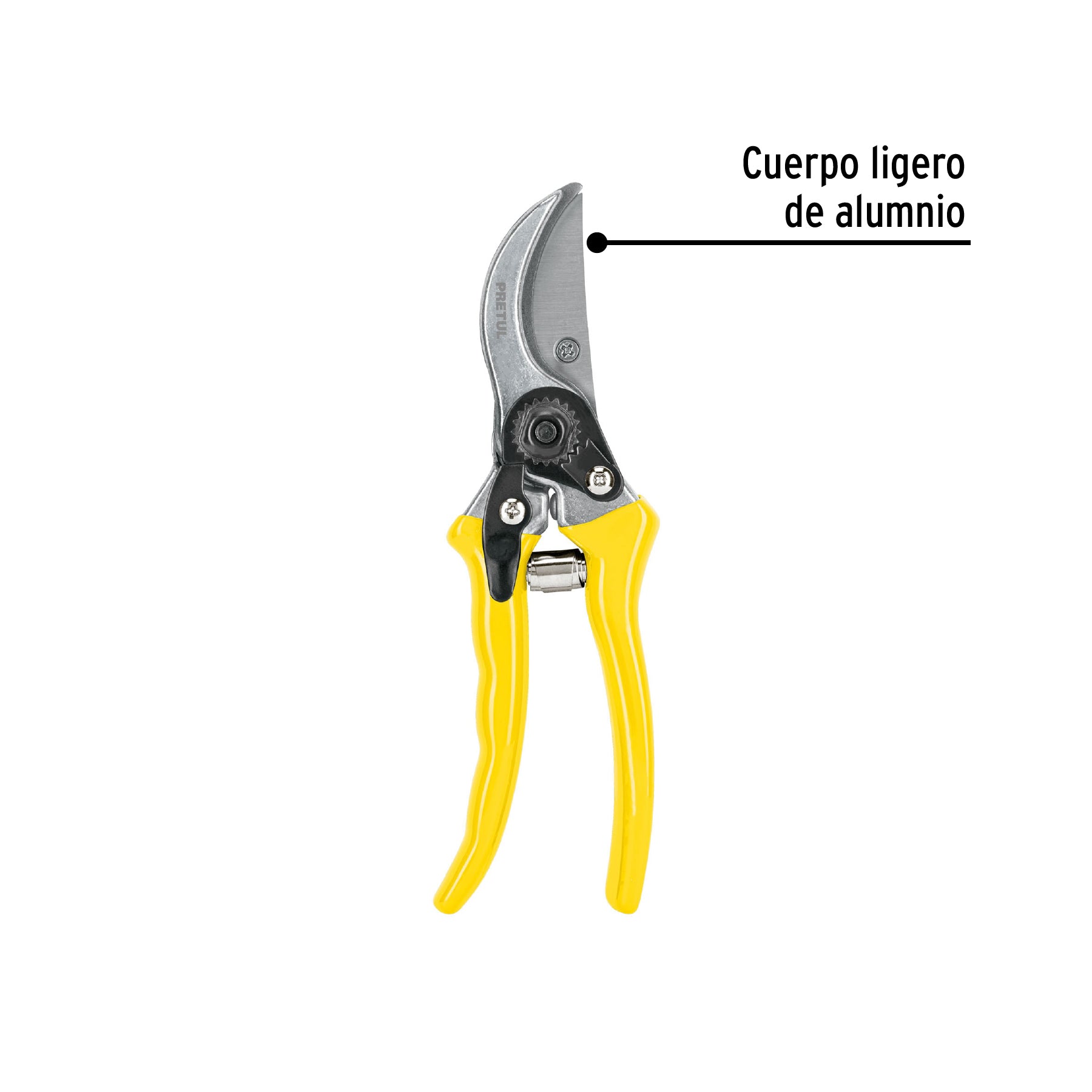 Tijera para poda 8" cuchilla de paso, PRETUL