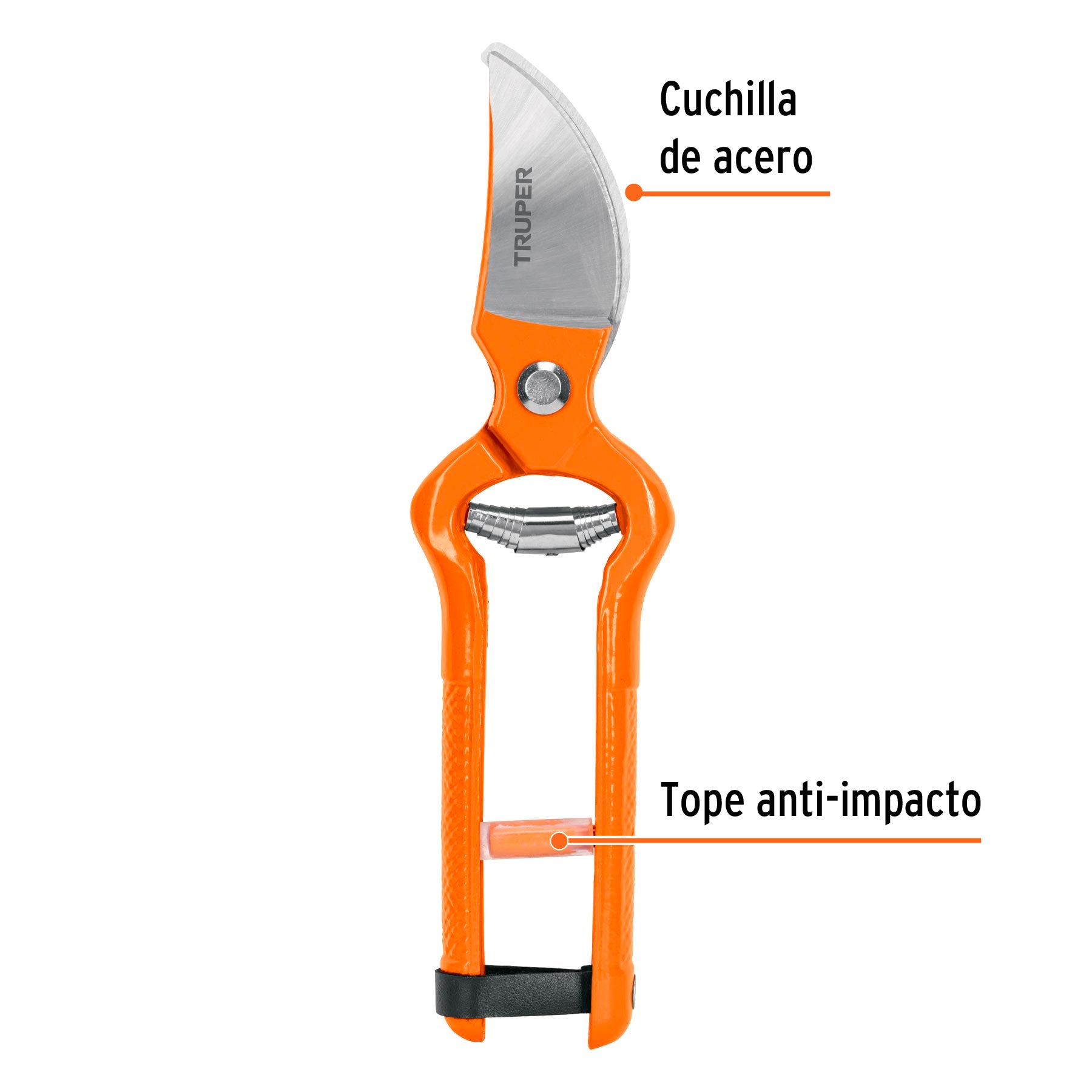 Tijera para poda 10" forjada cuchilla de paso, TRUPER