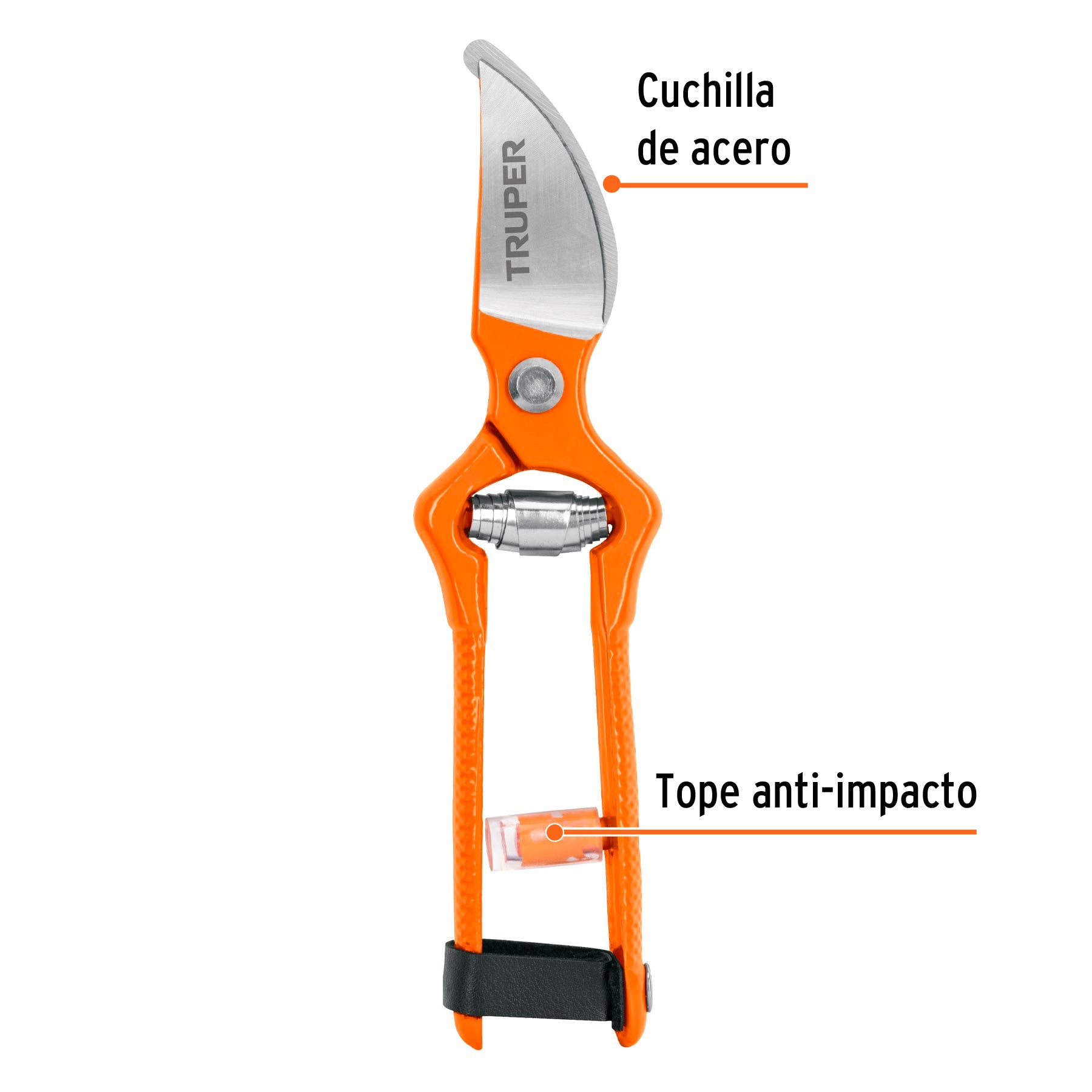 Tijera para poda 7" forjada cuchilla de paso, TRUPER