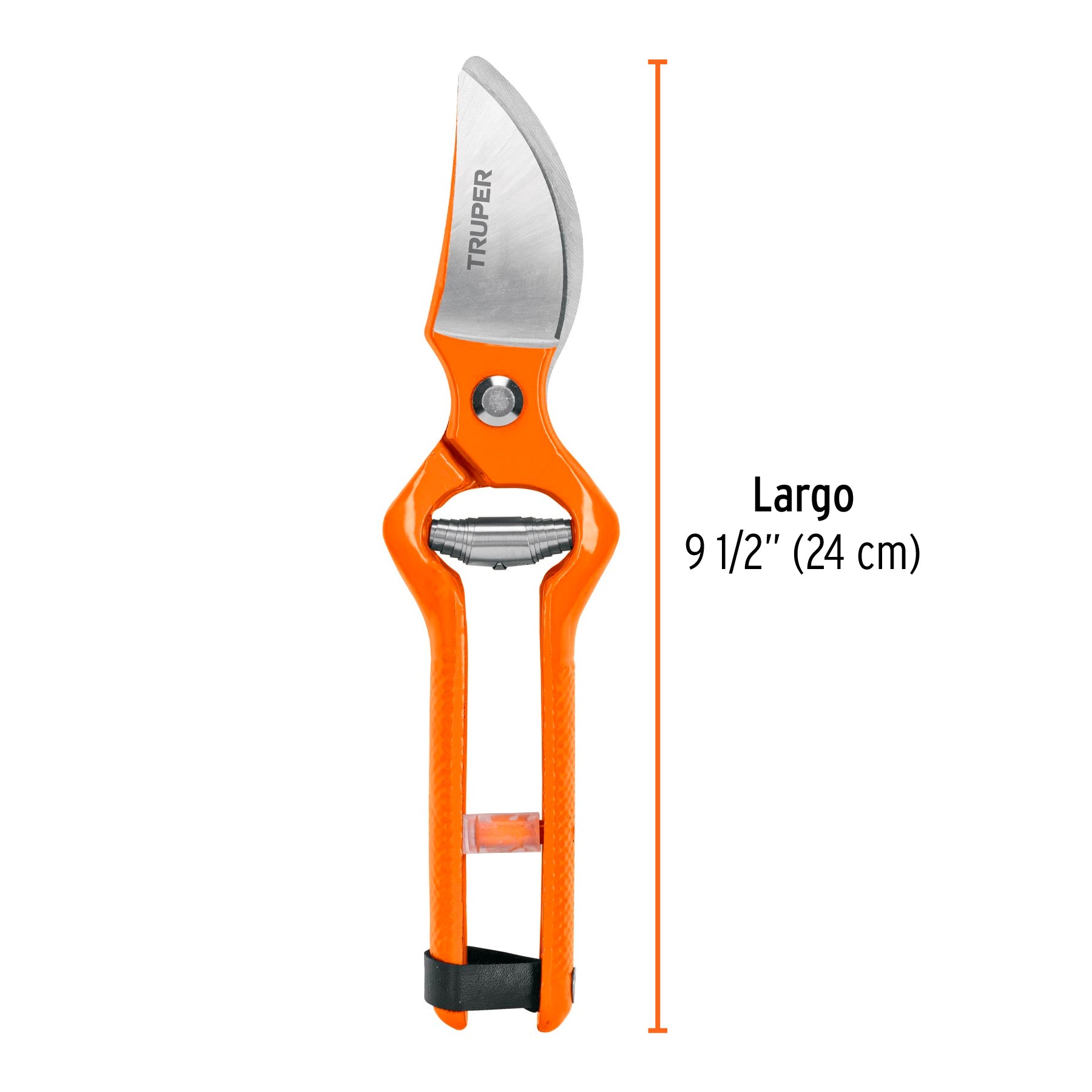 Tijera para poda 9-1/2" forjada cuchilla de paso, TRUPER