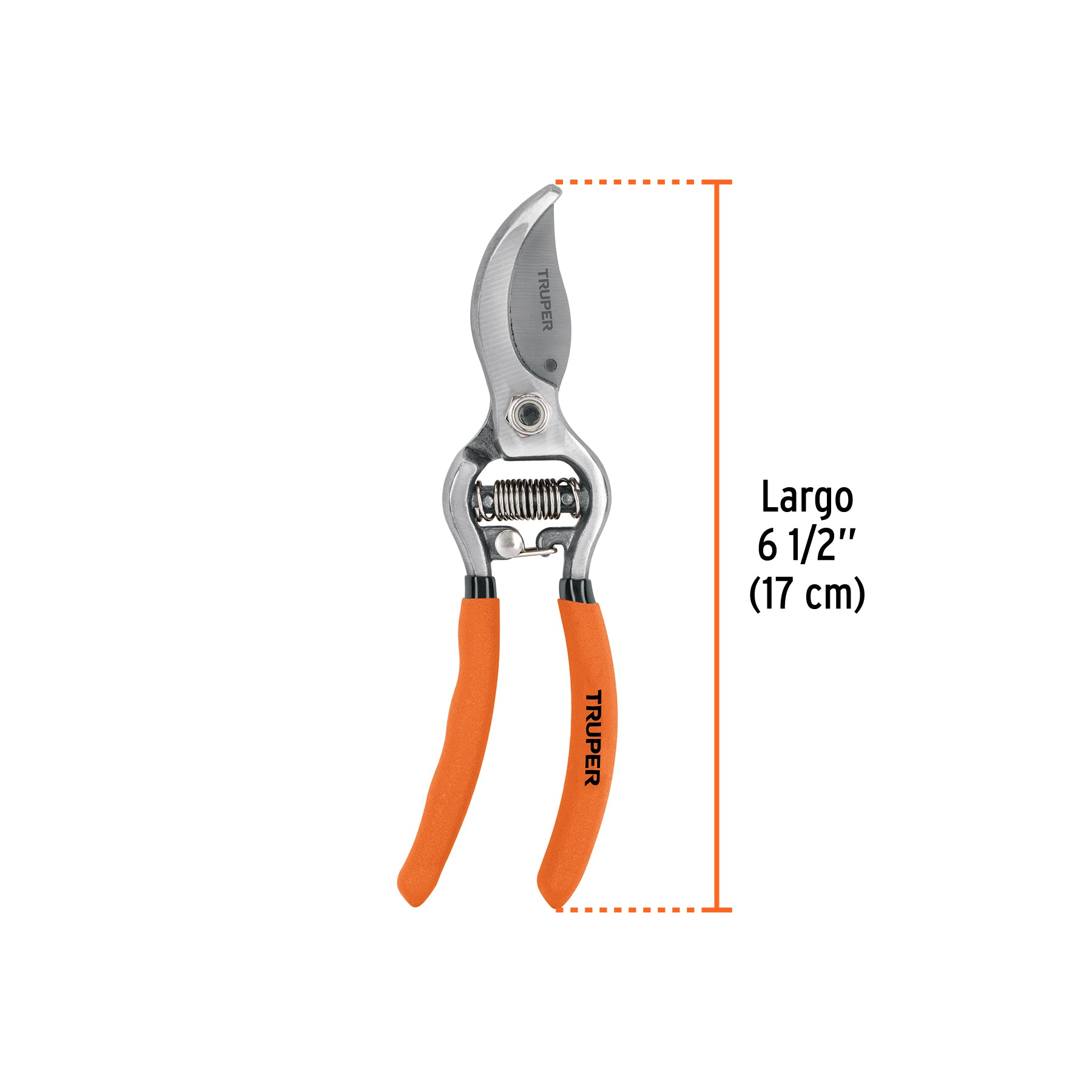Tijera forjada para poda 6 1/2" para jardinería, TRUPER