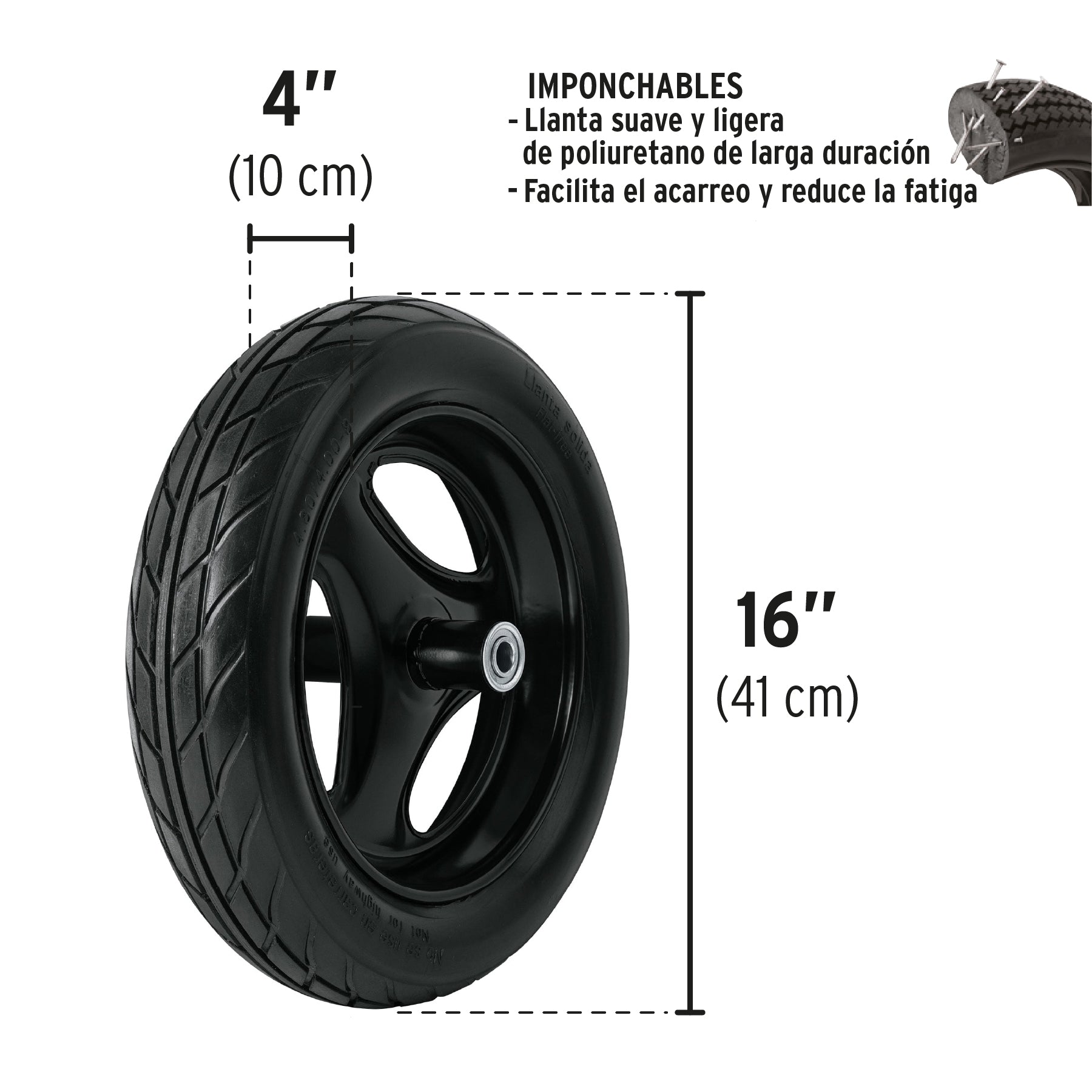 Carretilla 6 ft3 imponchable, bastidores madera, TRUPER