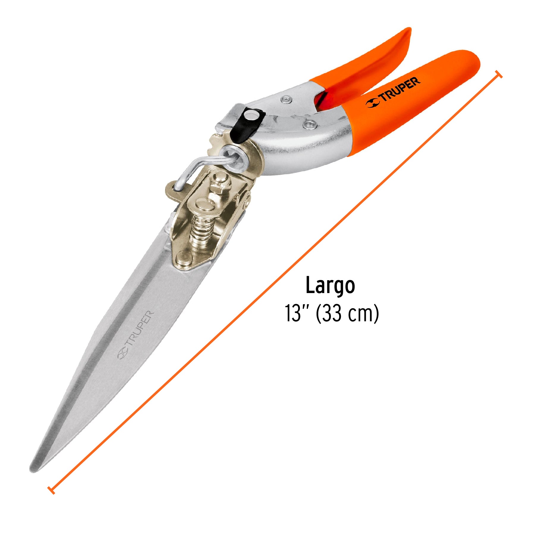 Tijera doméstica 13" para poda de césped, TRUPER