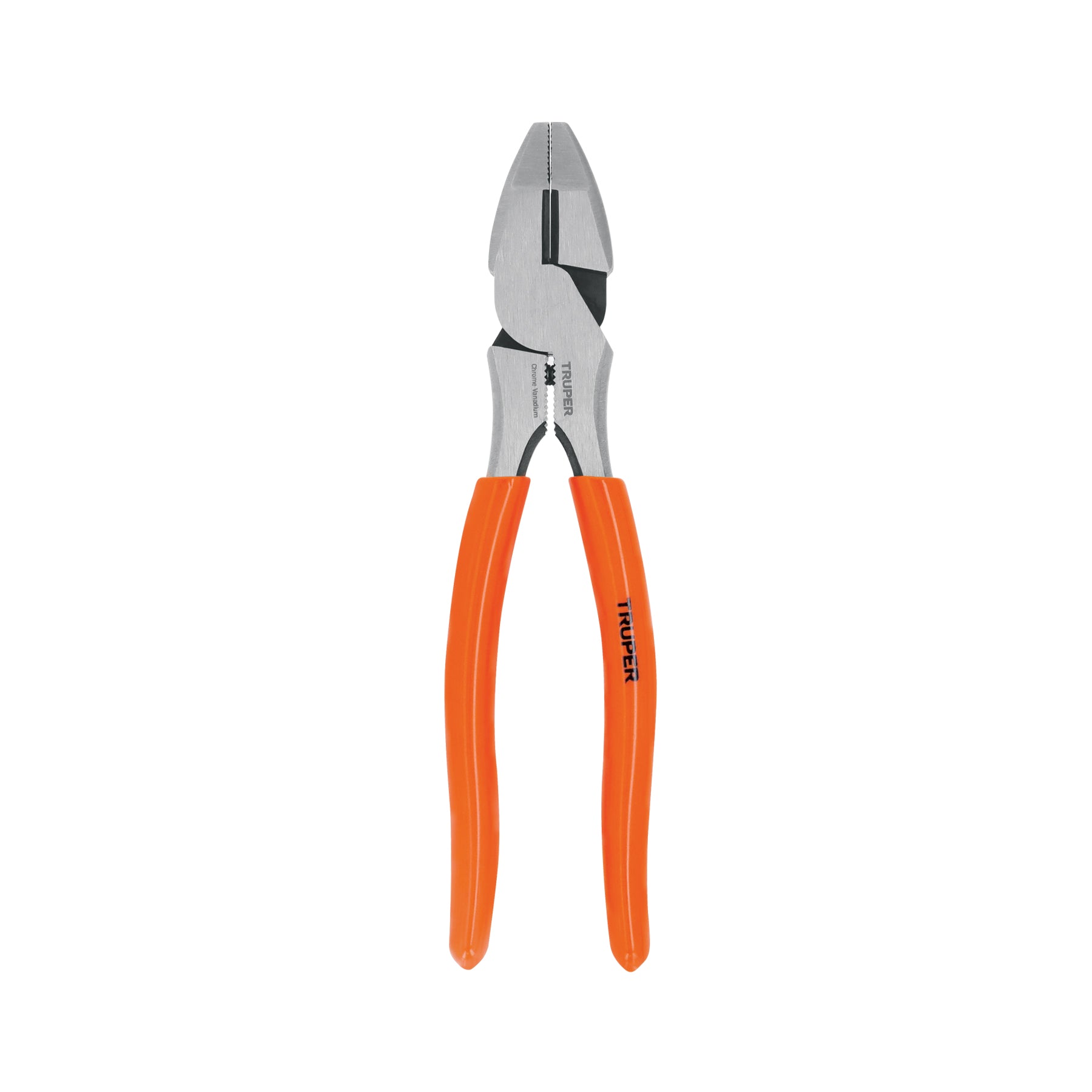 Pinza para electricista 8" alta palanca mango PVC, TRUPER