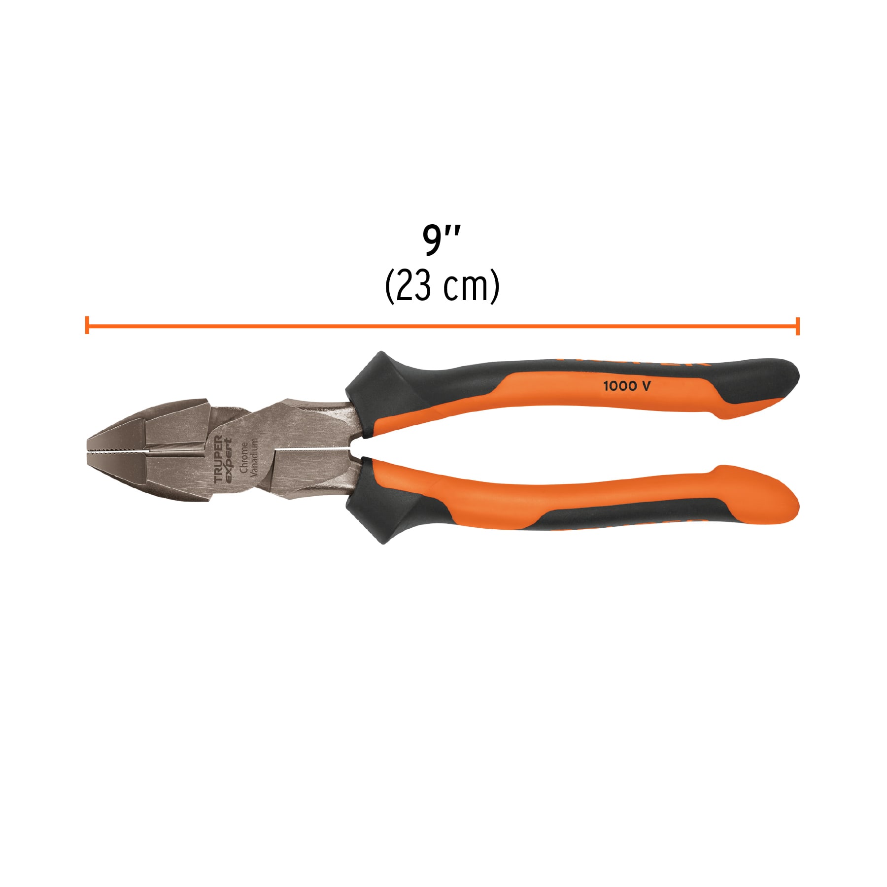 Pinza para electricista 9" alta palanca mango Comfort Grip