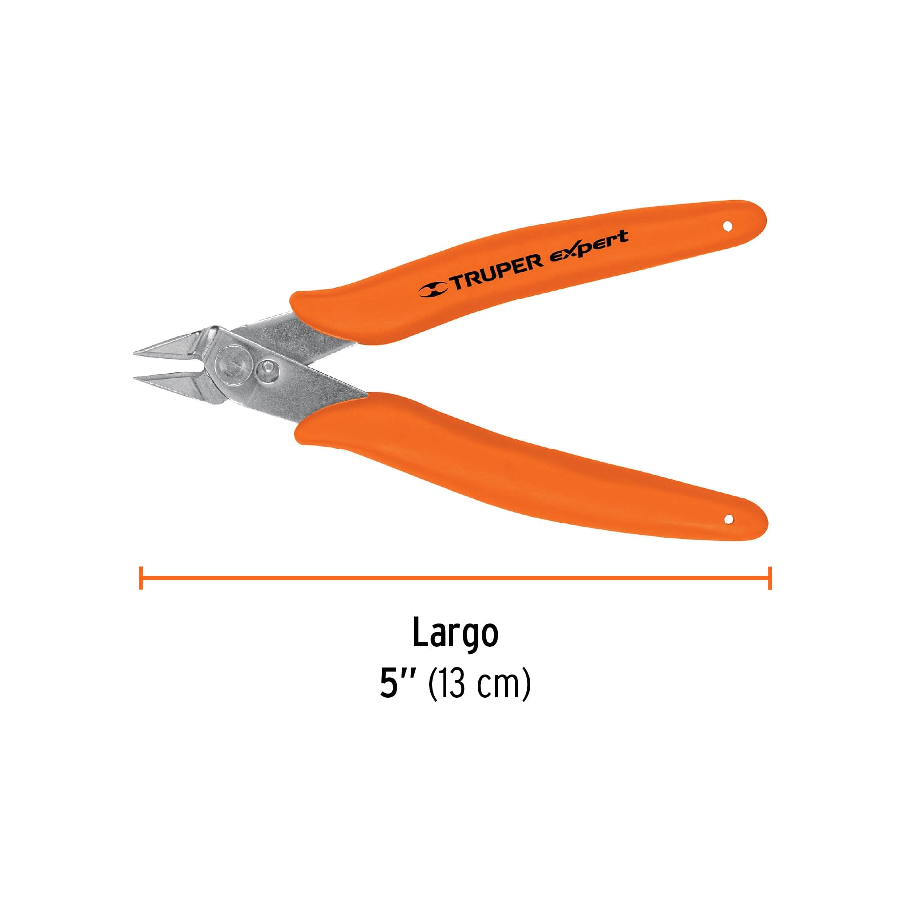 Pinza 5" de corte para electrónica, TRUPER EXPERT