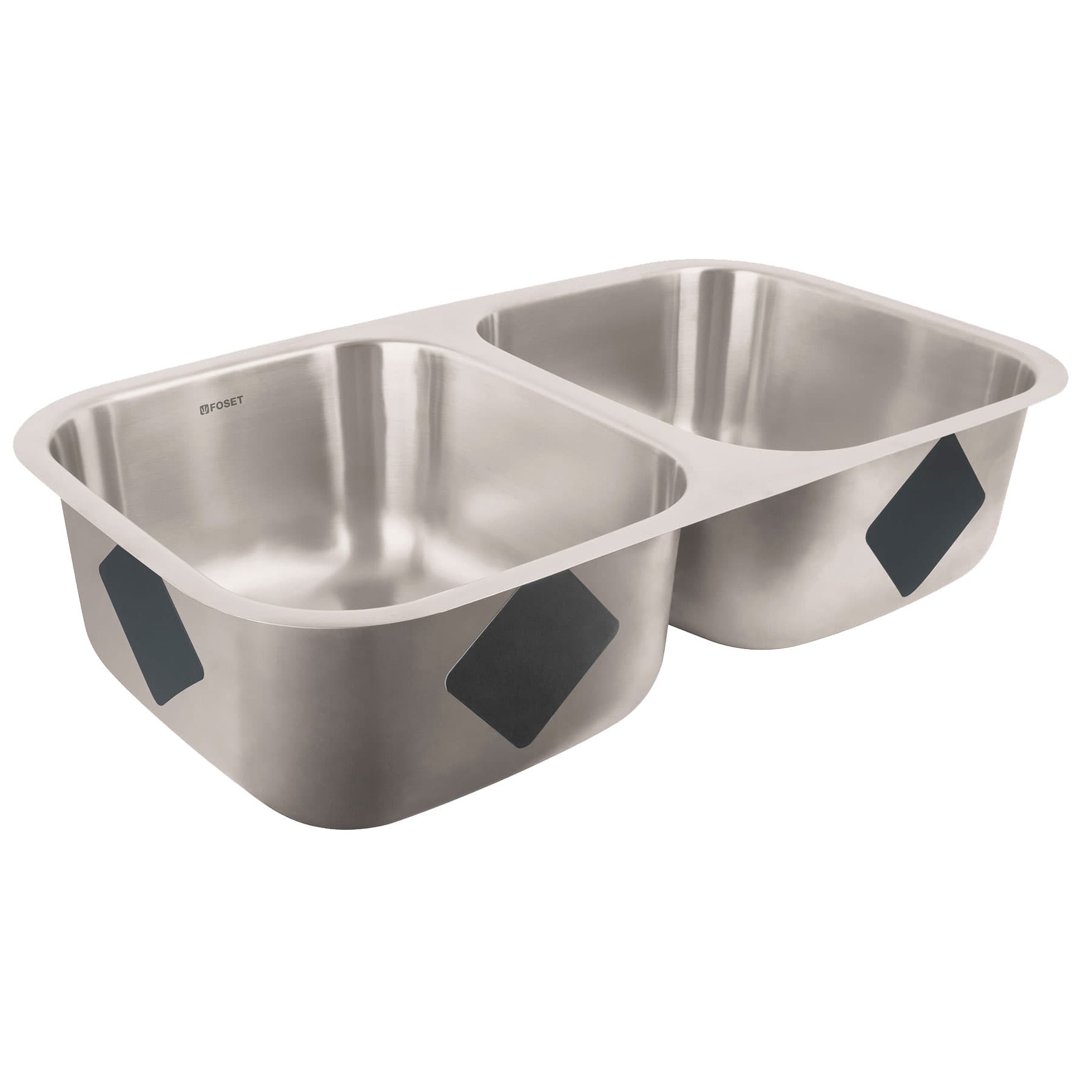 Tarja de submontar 82 x 47 x 23 cm doble tina, FOSET RIVIERA