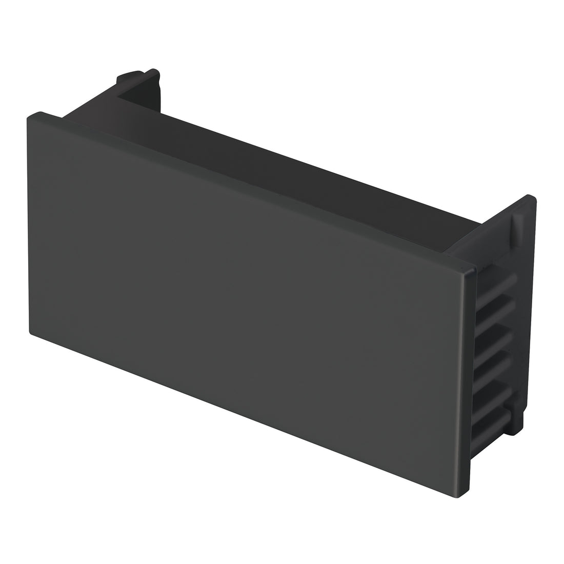 Tapón ciego, 1 módulo, línea Española, color negro, VOLTECK