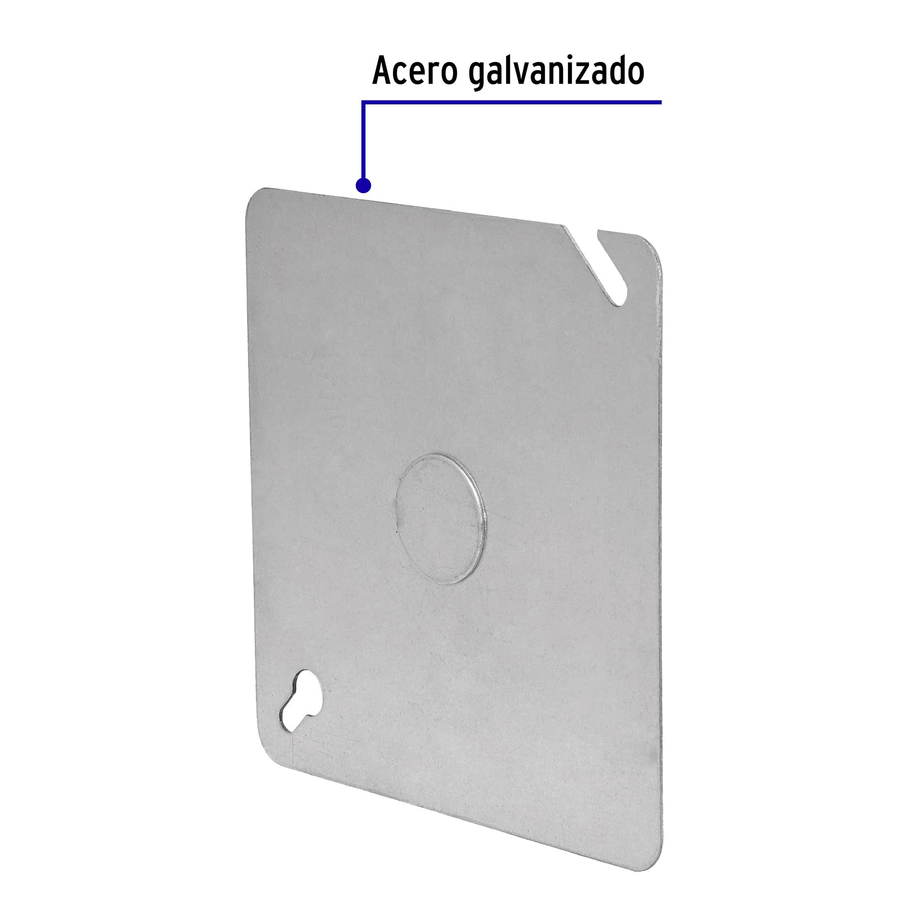 Tapa de 4" x 4" para caja cuadrada reforzada, VOLTECK