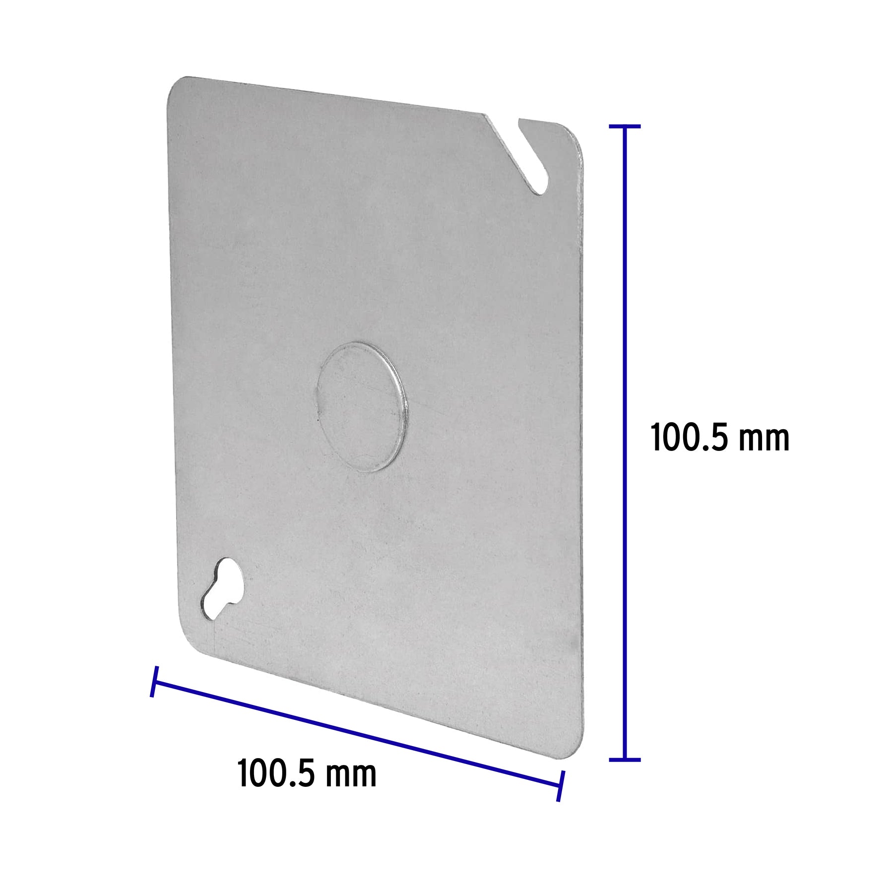 Tapa de 4" x 4" para caja cuadrada reforzada, VOLTECK