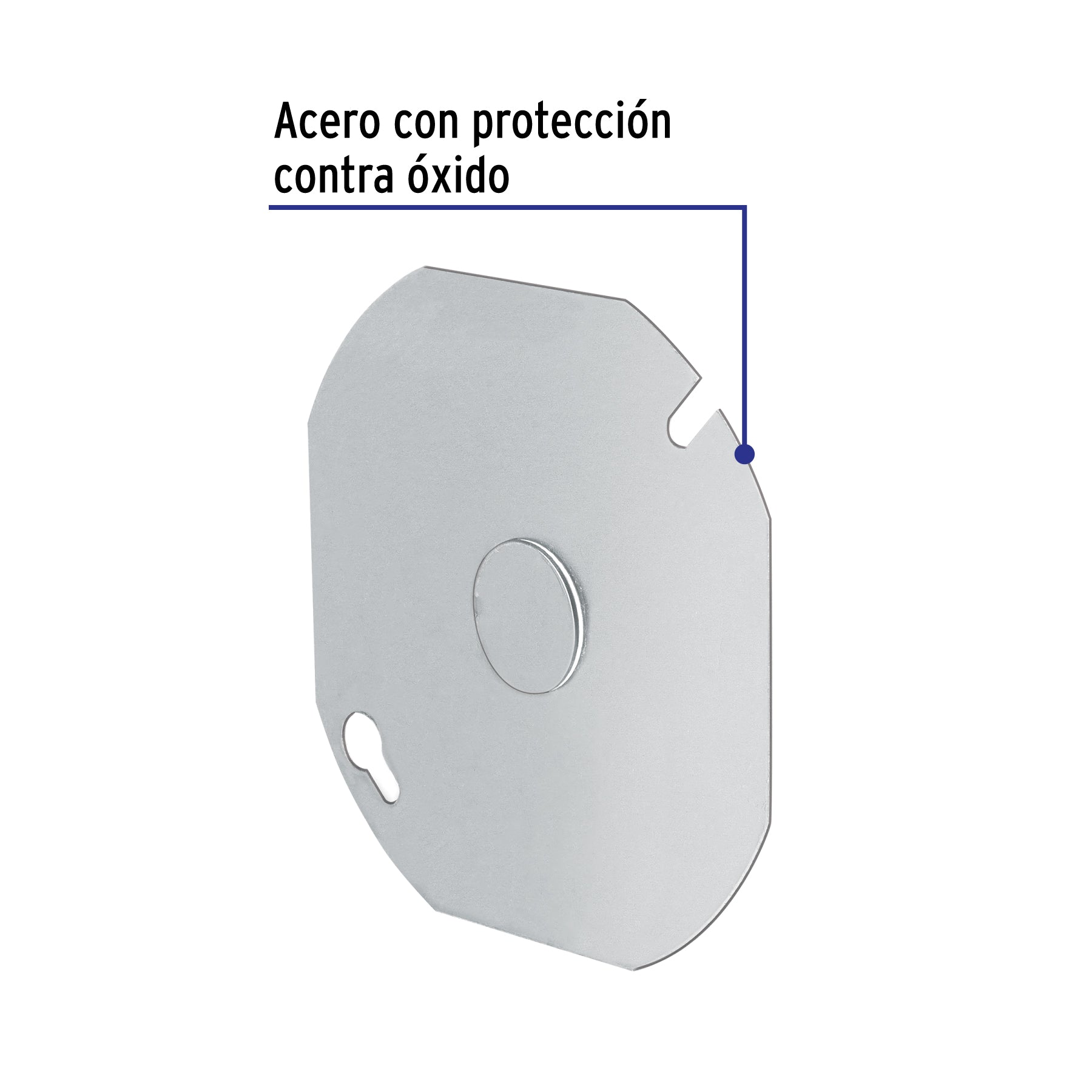 Tapa de 4" x 4" para caja octagonal, VOLTECK