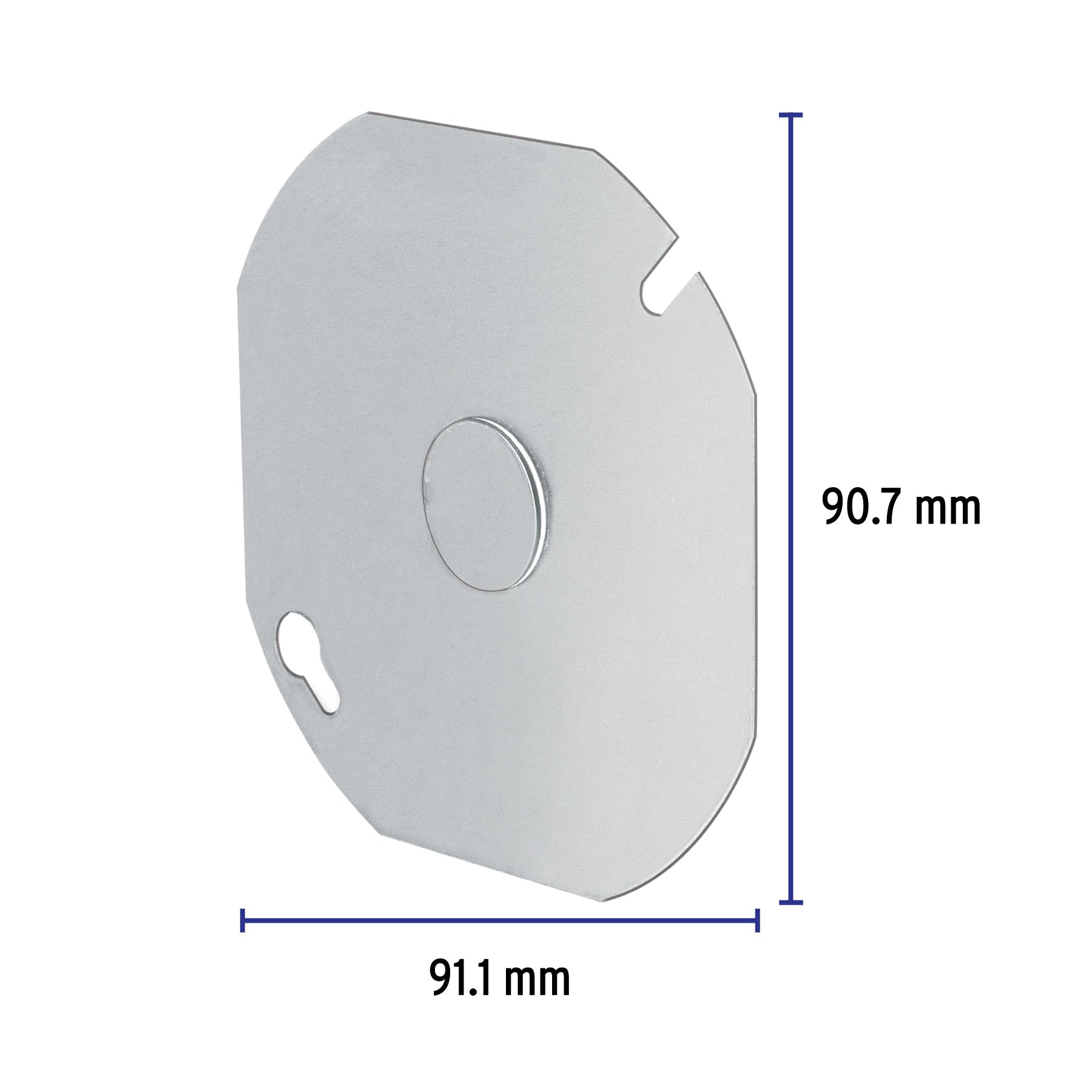 Tapa de 4" x 4" para caja octagonal, VOLTECK